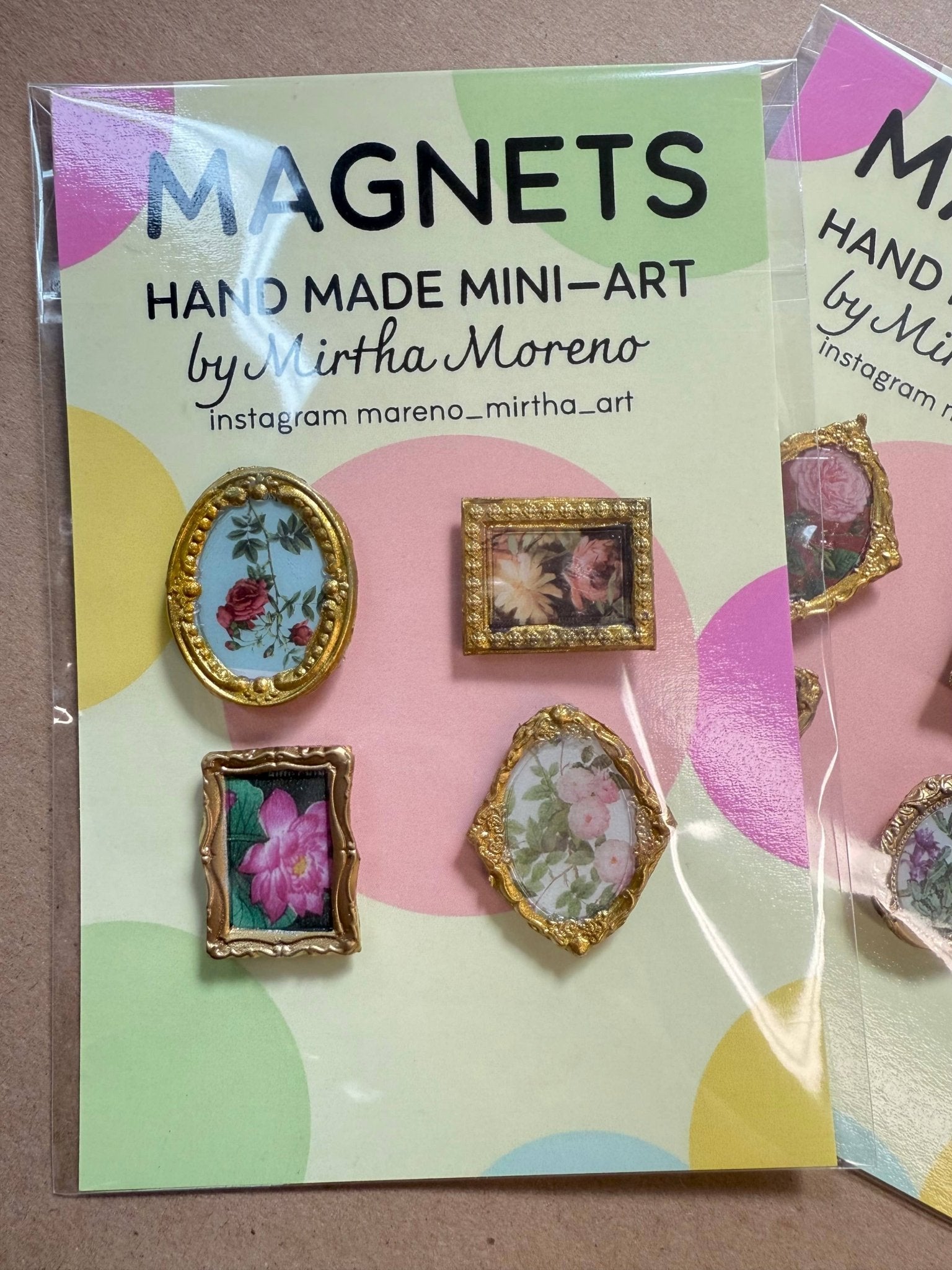 Floral Themed Magnets - Box Turtle