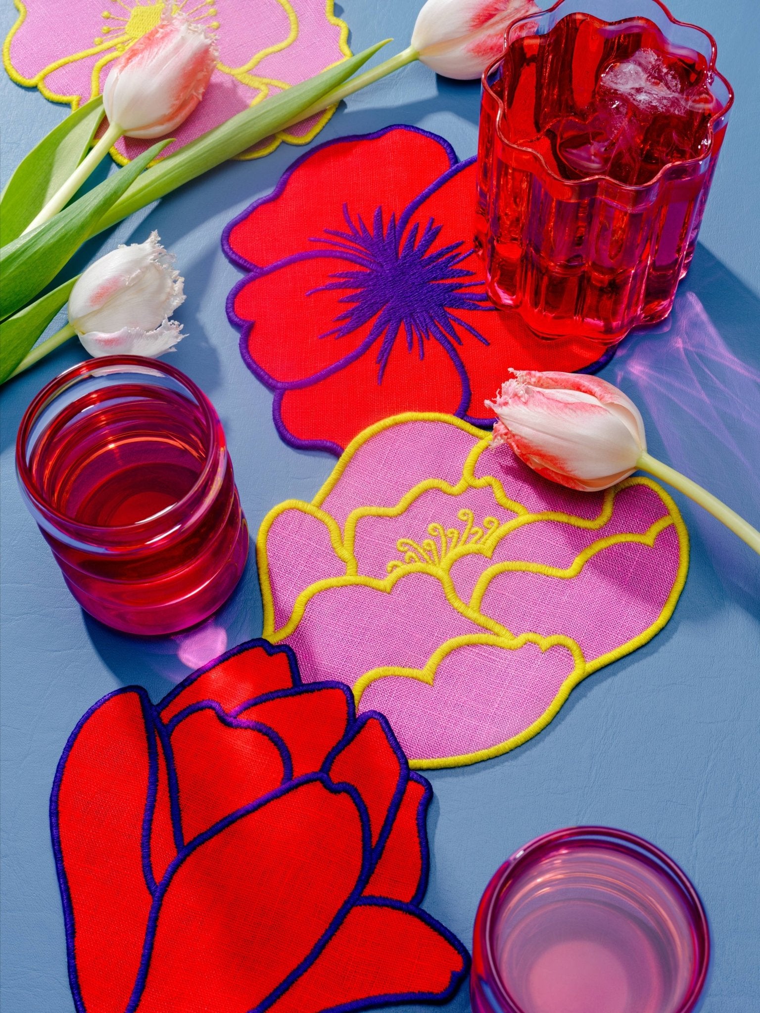 Flower Cocktail Napkins - Box Turtle