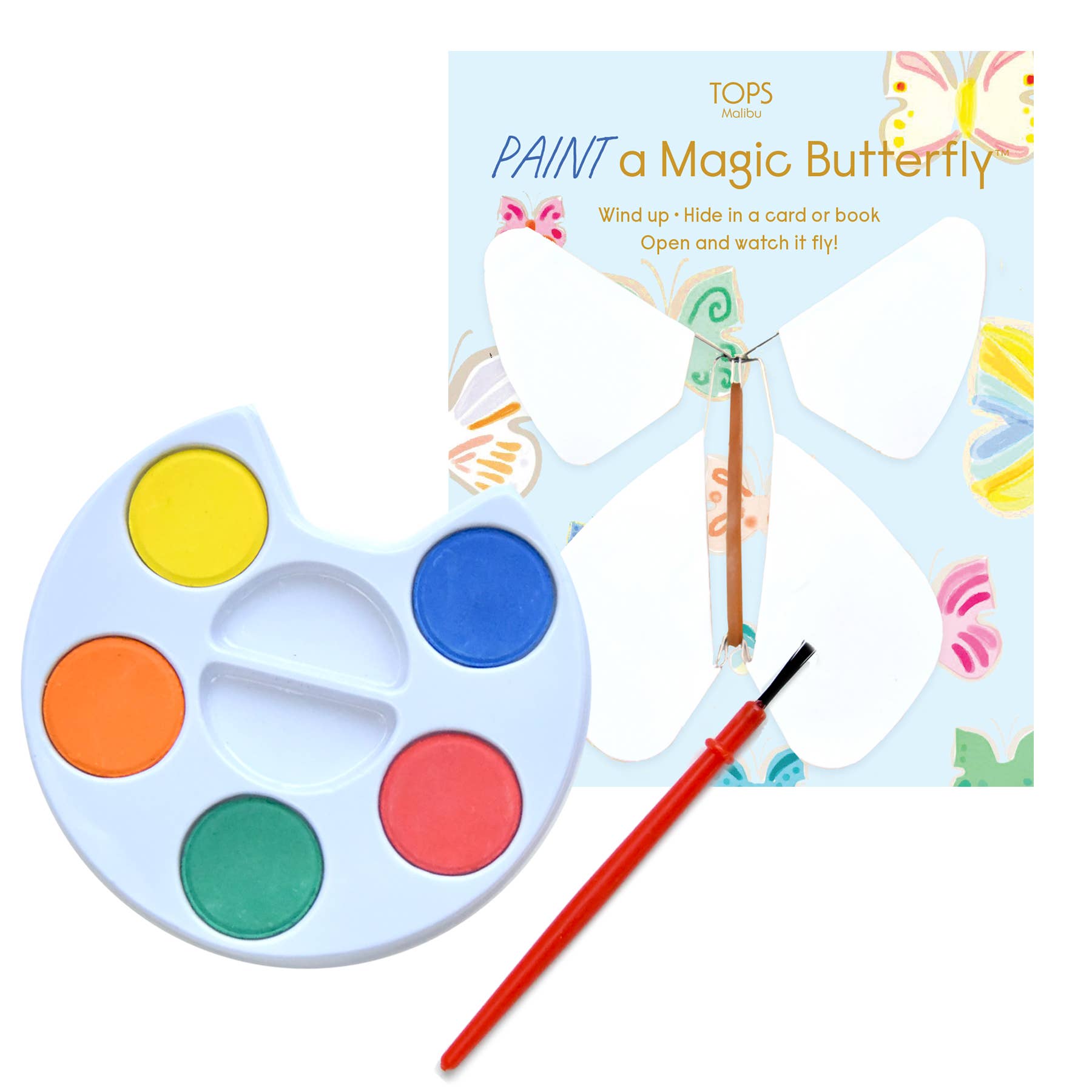 Flying Magic Butterfly® w/ Paint Set - Paint Your Own! - Box Turtle
