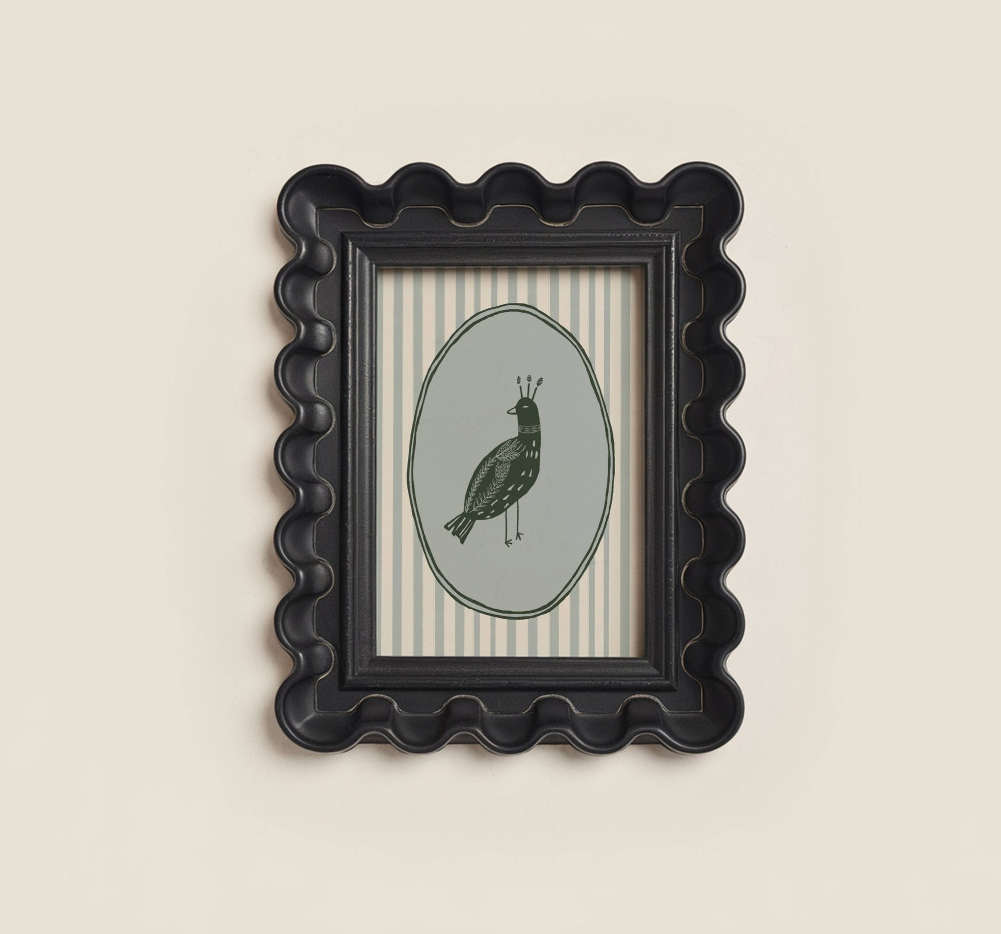 Folk Art Bird Print No. 03 - Box Turtle
