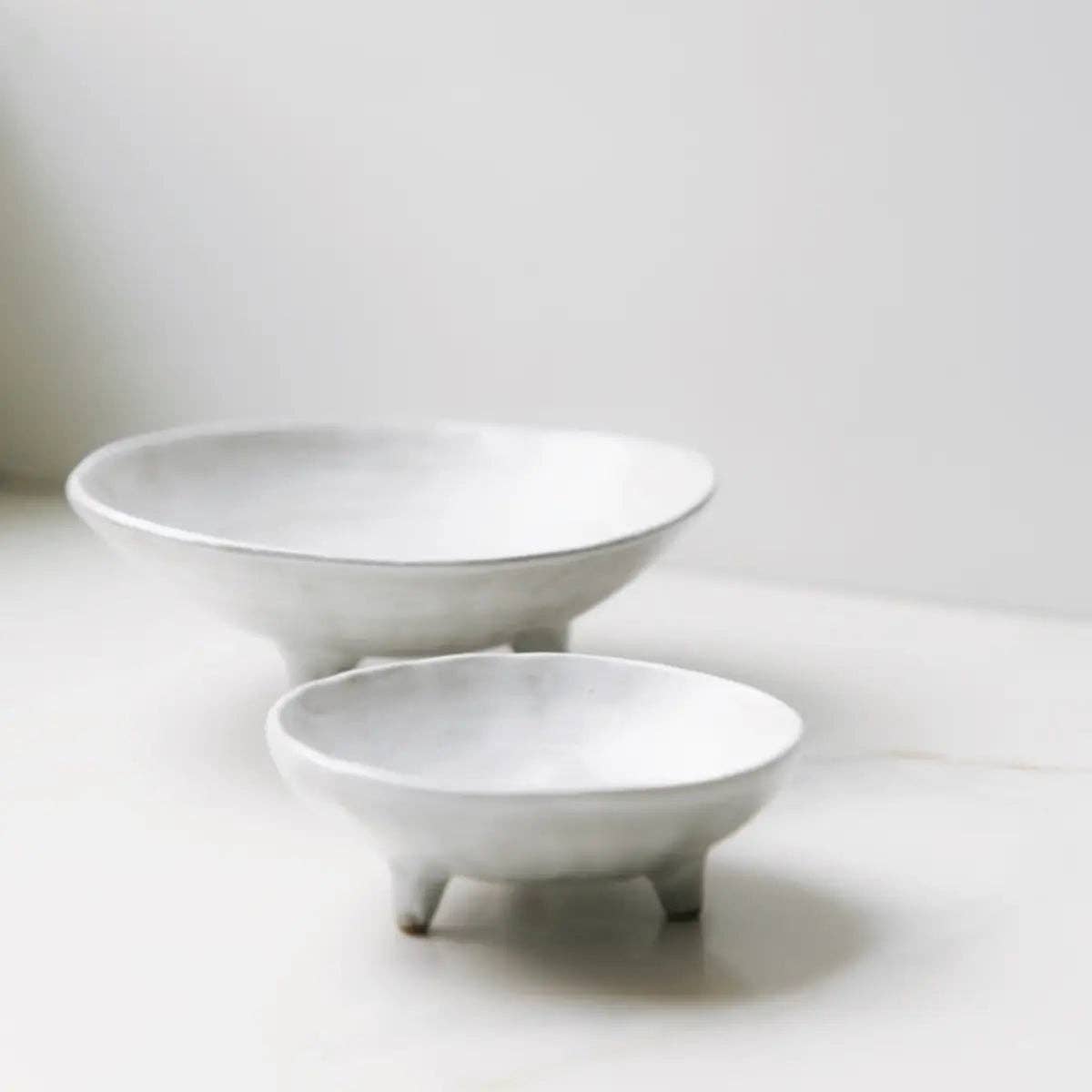 Footed Ceramic Display Bowl - Box Turtle