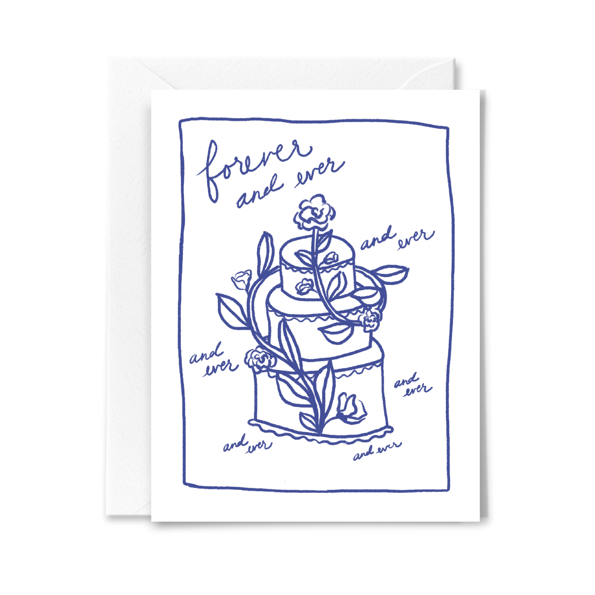 Forever and Ever Cake Card - Box Turtle