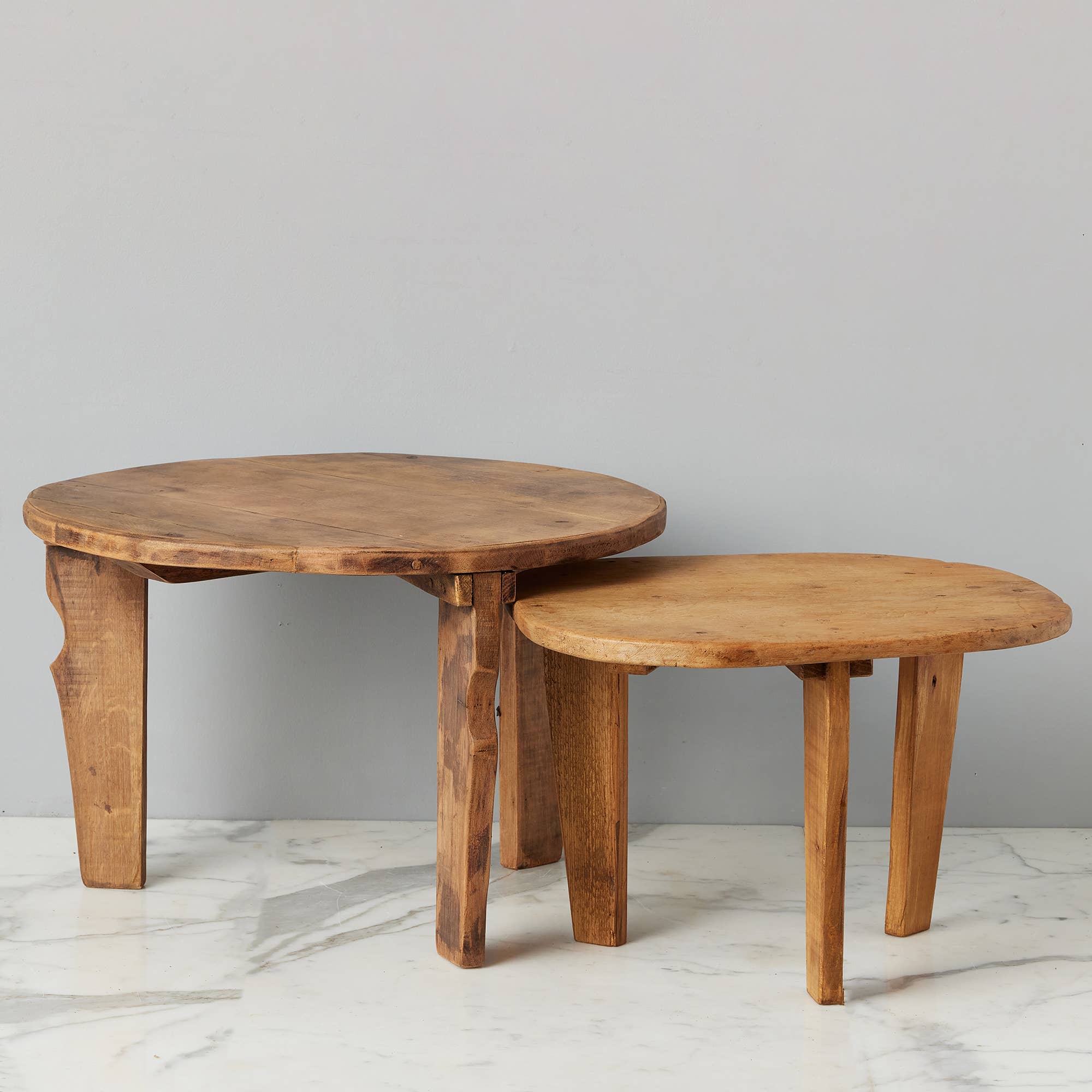Found Wood Accent Tables - Box Turtle