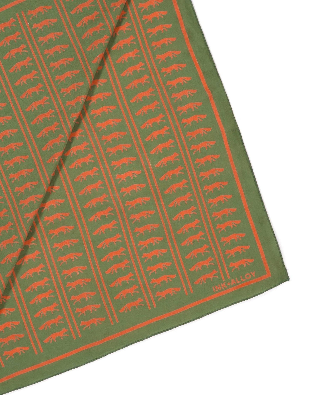 Fox Print Olivia Square Scarf - Box Turtle