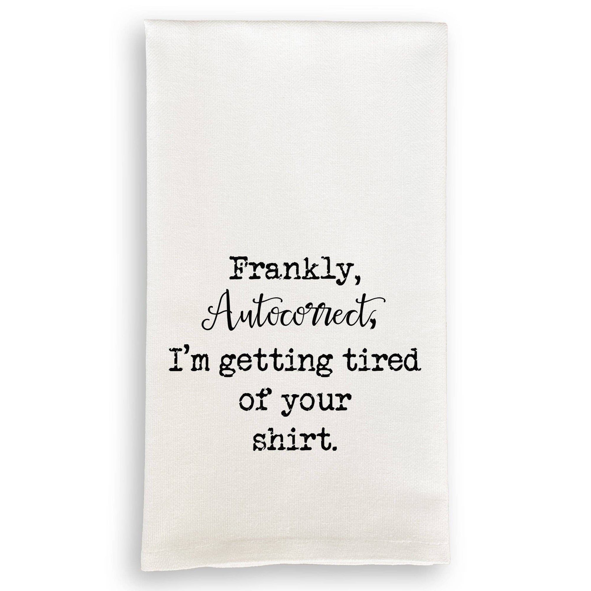 Frankly Autocorrect Towel - Box Turtle