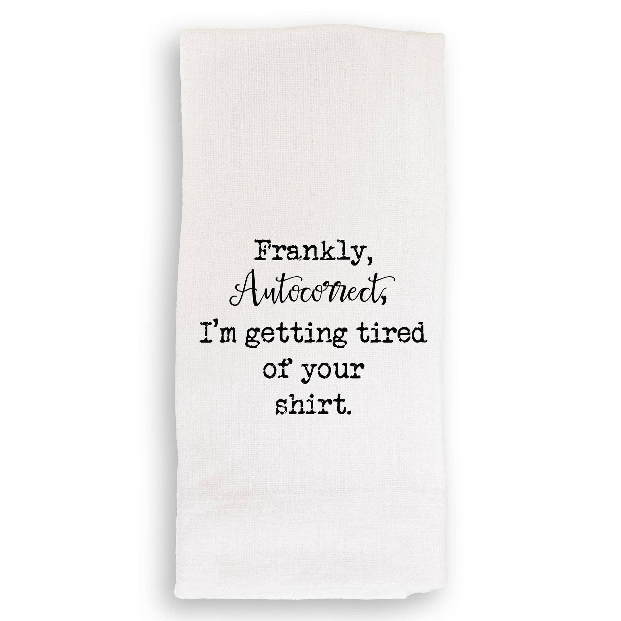 Frankly Autocorrect Towel - Box Turtle