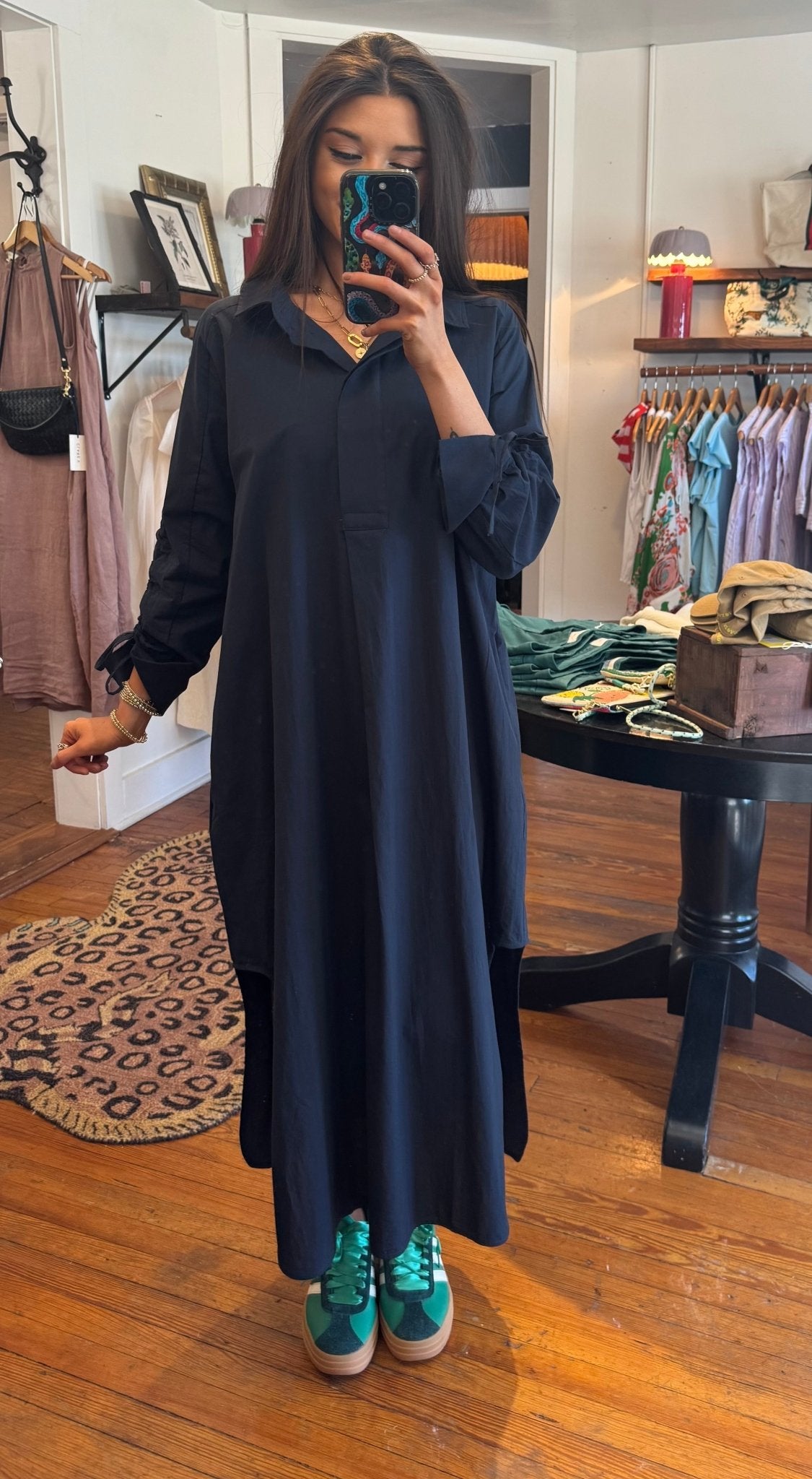 French Navy Millie Dress - Box Turtle