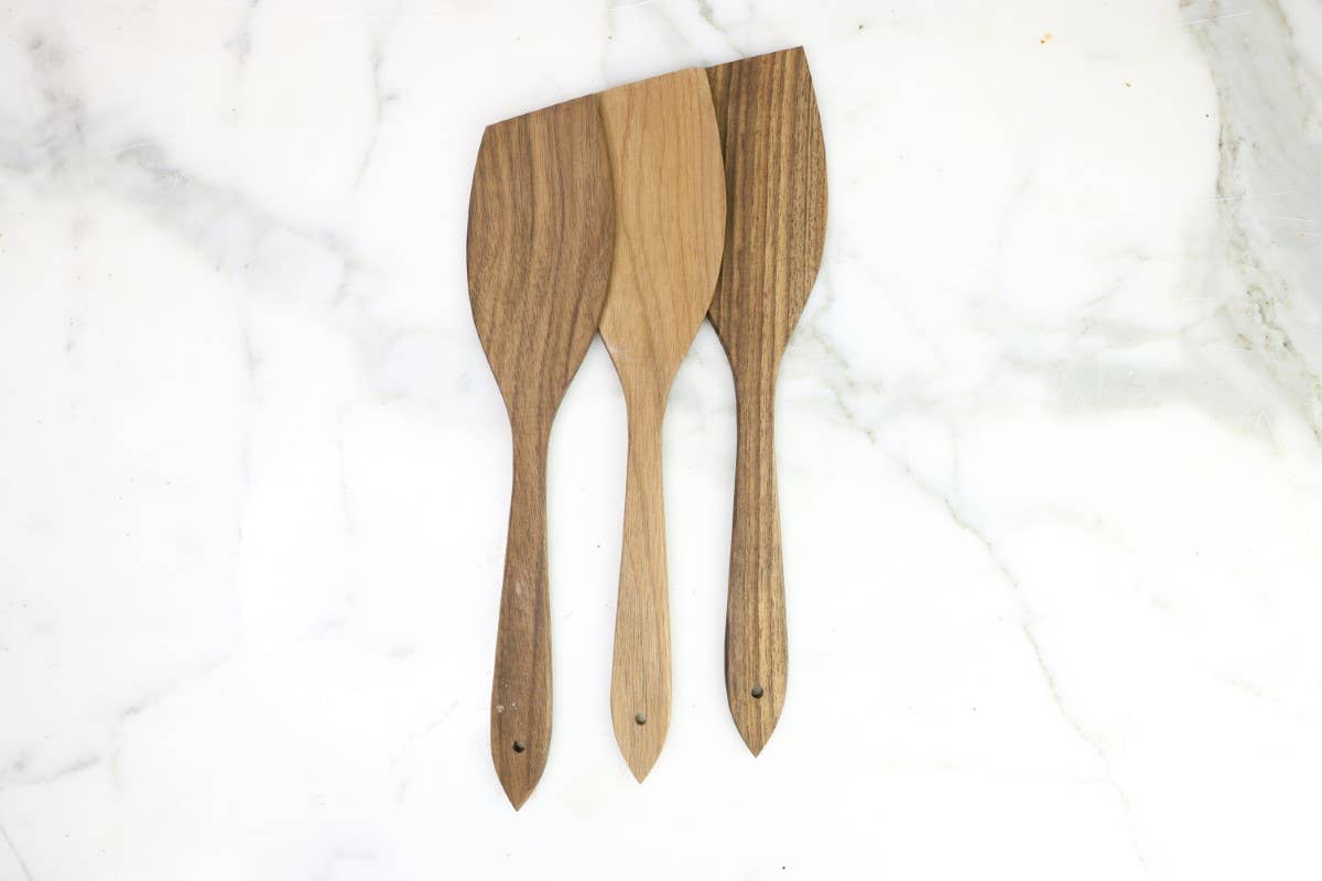 Fruitwood French Flat Spatula - Box Turtle
