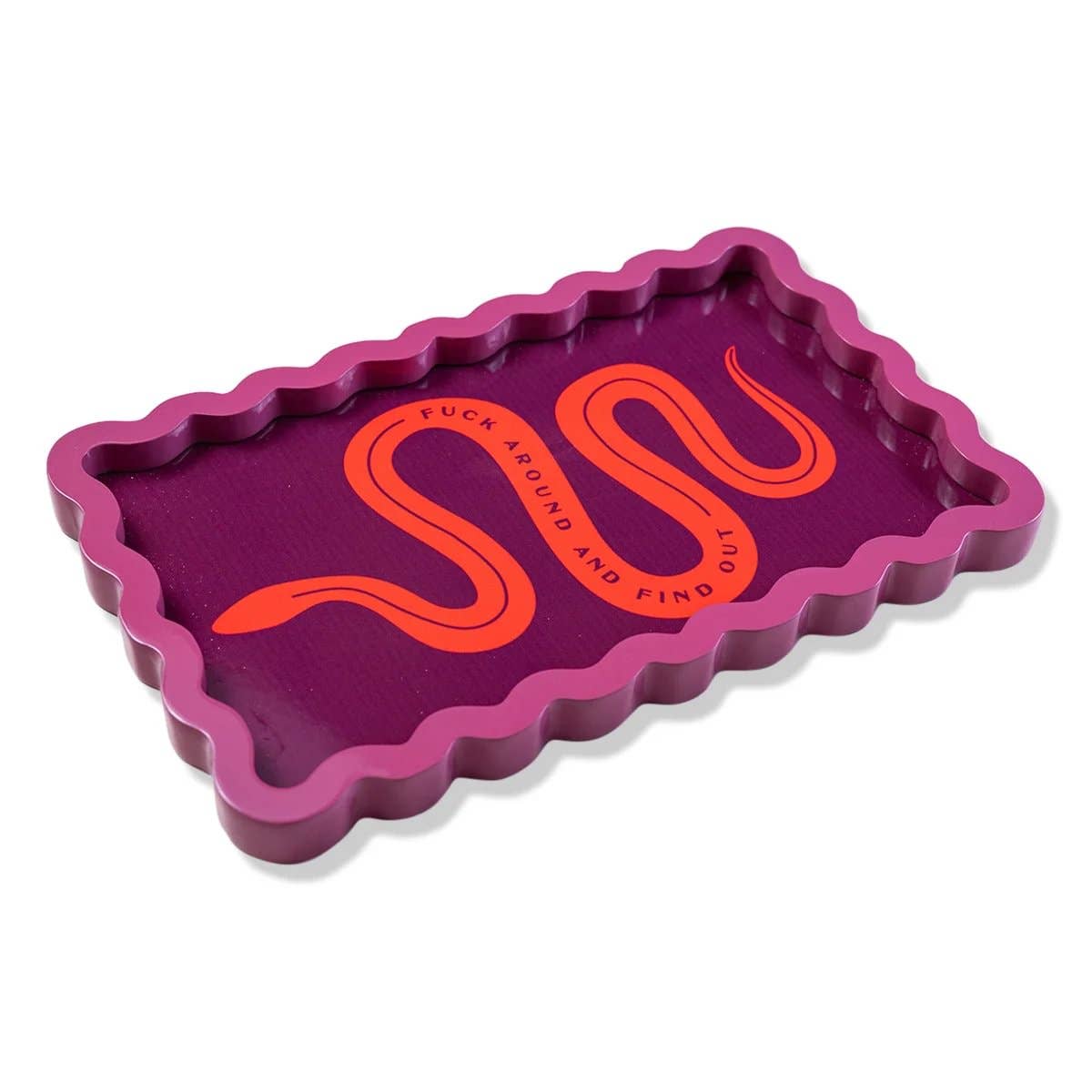 Fuck Around Lacquer Tray - Box Turtle