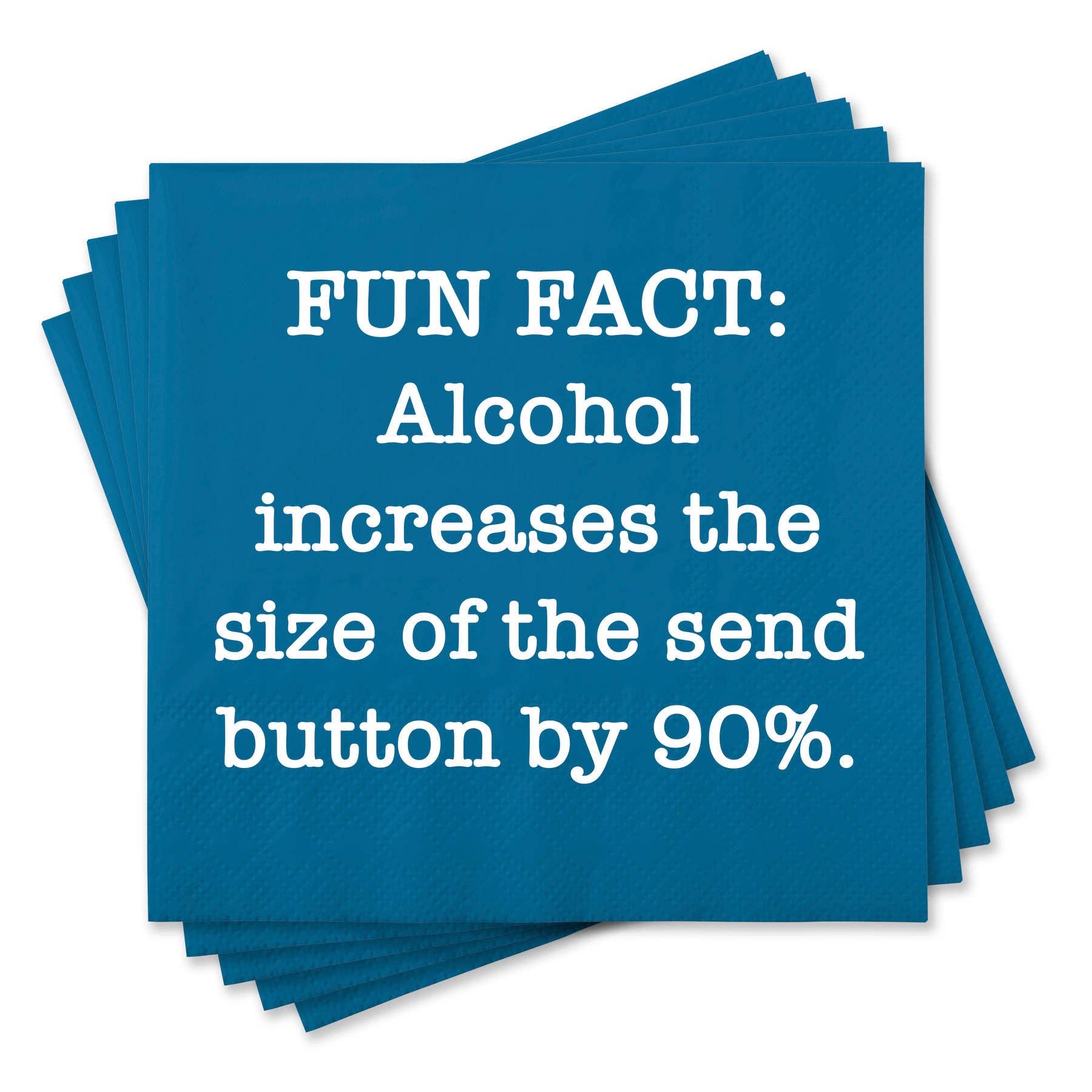 Fun Fact Alcohol Funny Cocktail Napkins - Box Turtle