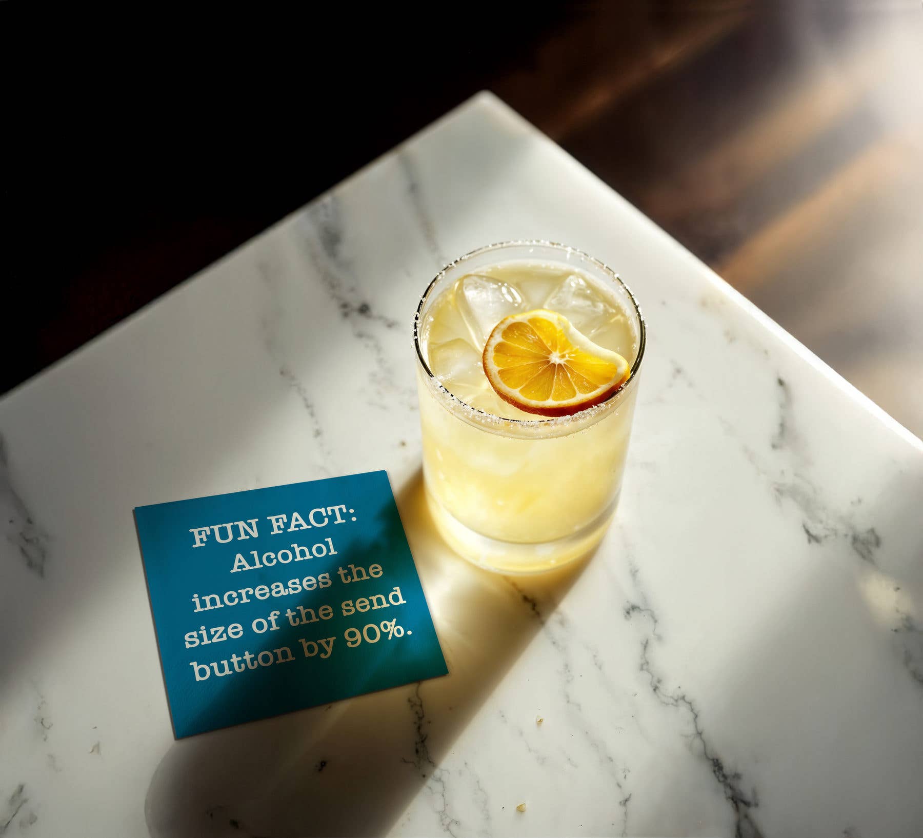 Fun Fact Alcohol Funny Cocktail Napkins - Box Turtle