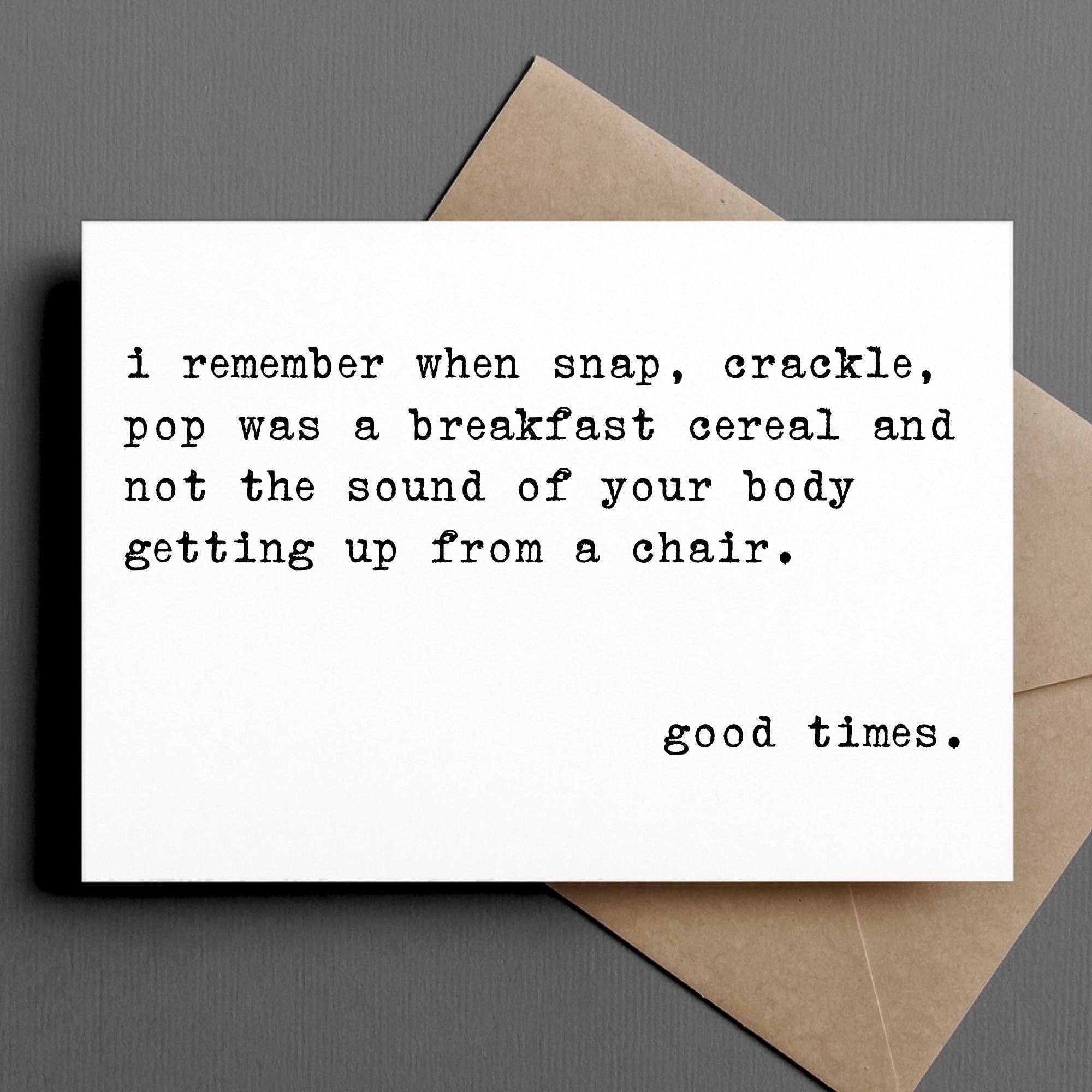 Funny Birthday Card - Breakfast Cereal - Box Turtle