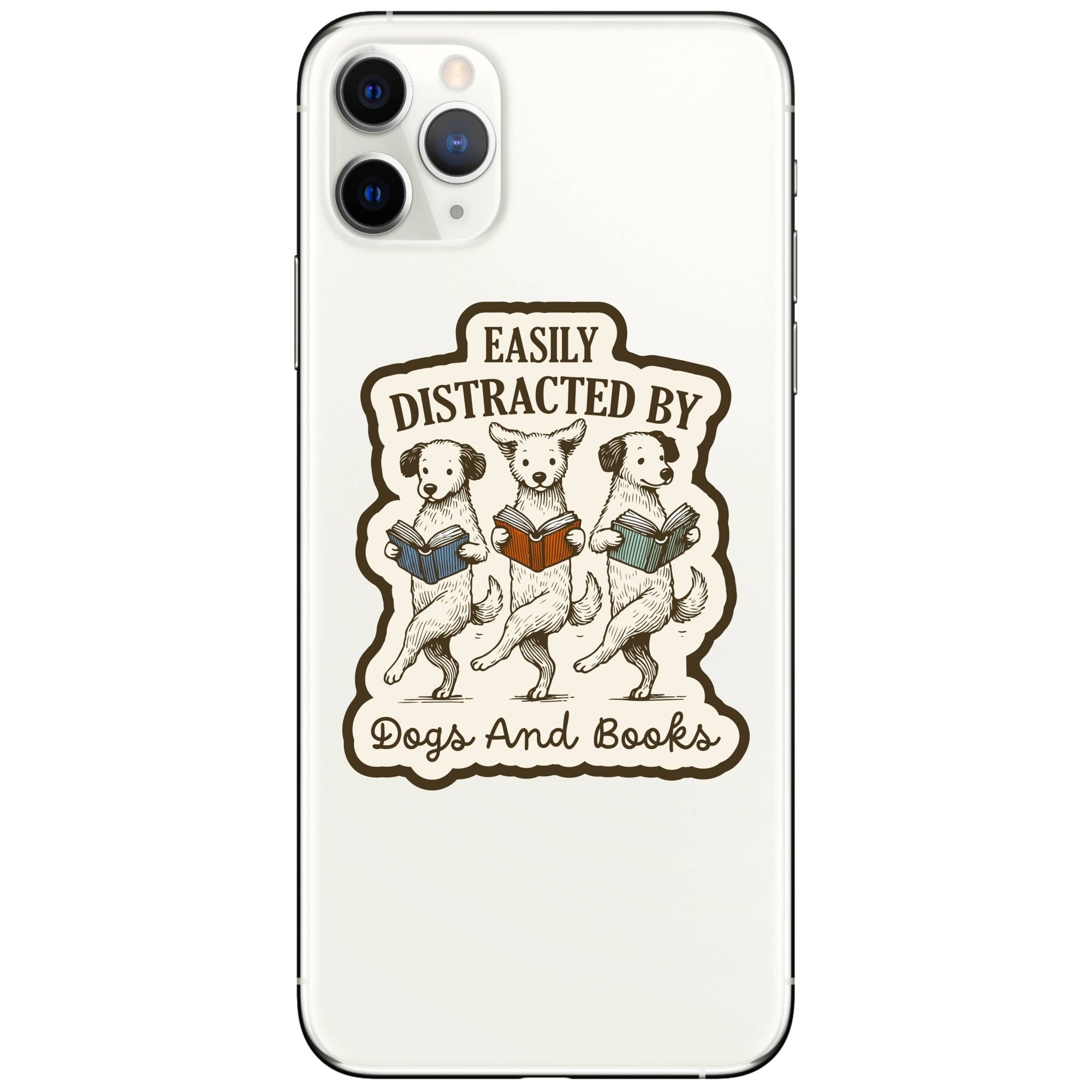 Funny Cute Dog Puppy Book Reading Vinyl Sticker - Box Turtle