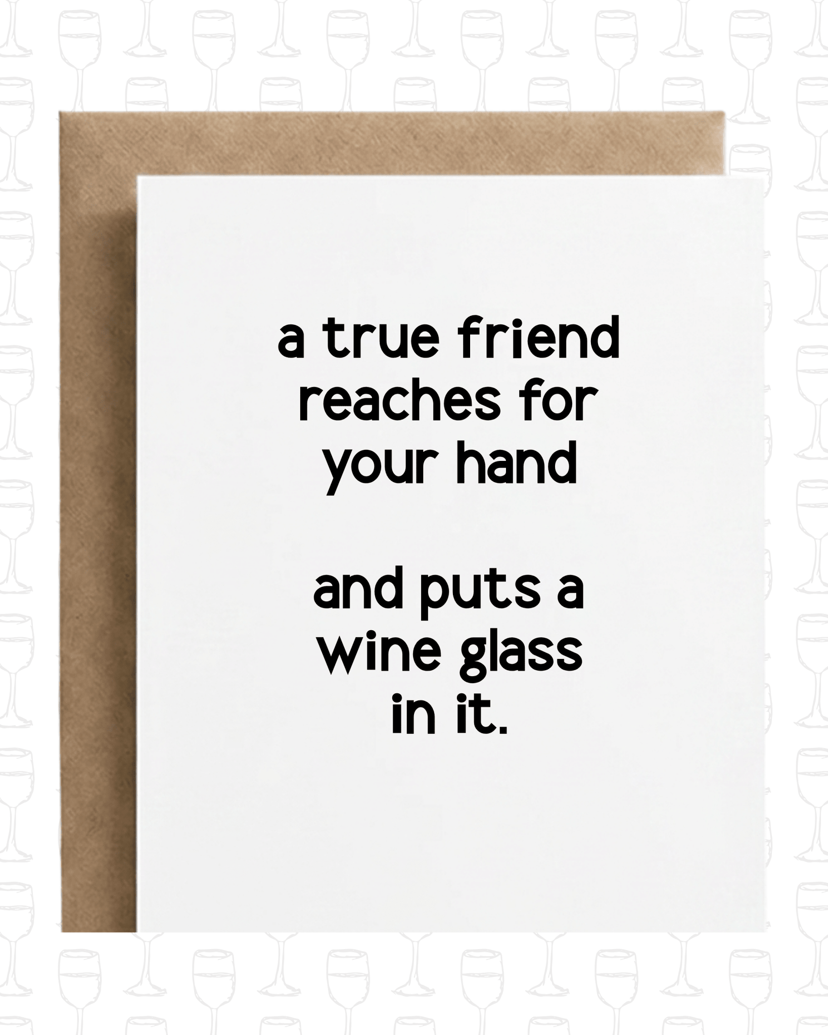 Funny Friendship Card | Wine Lover - Box Turtle