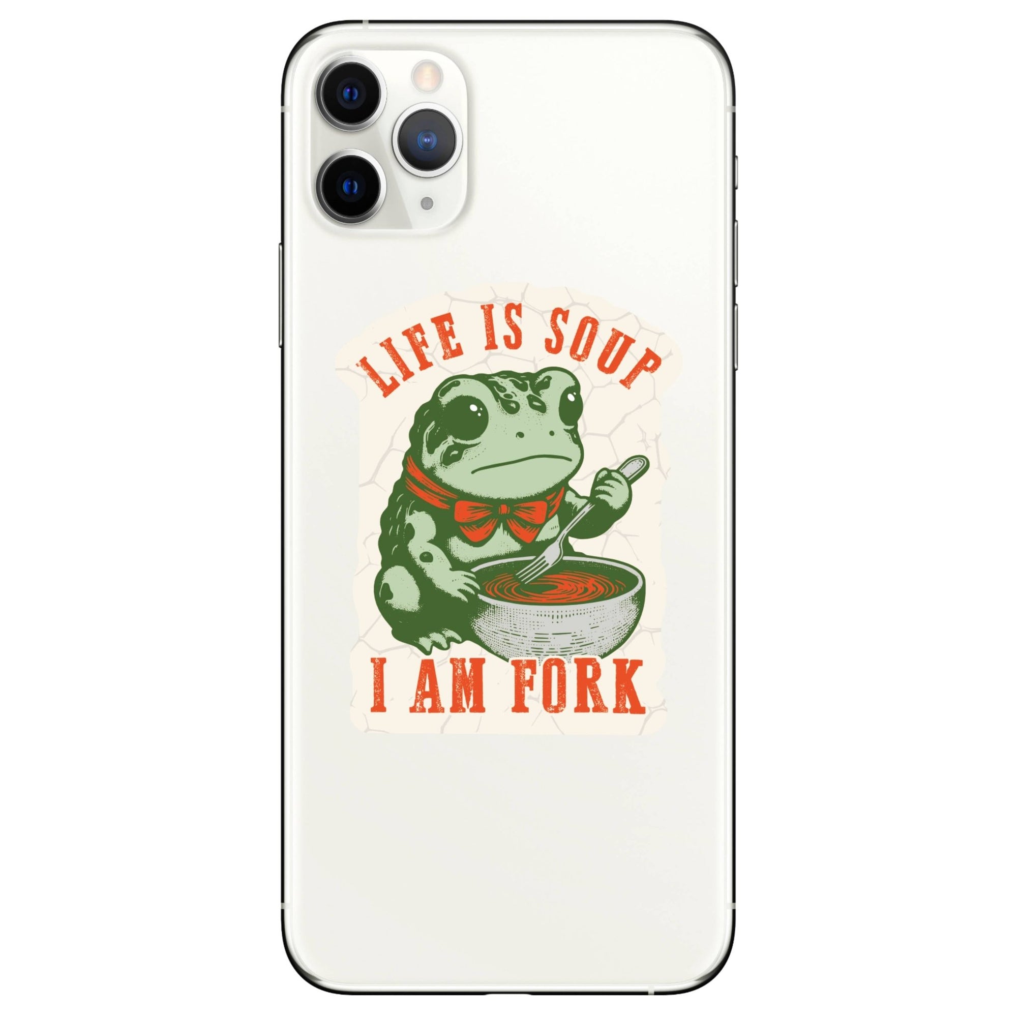 Funny Frog Soup Life Sarcasm Vinyl Sticker - Box Turtle