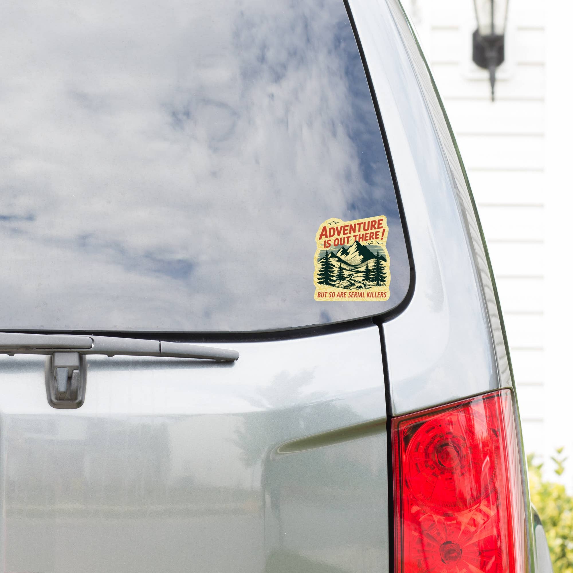 Funny Outdoors Hiking Vinyl Sticker - Box Turtle