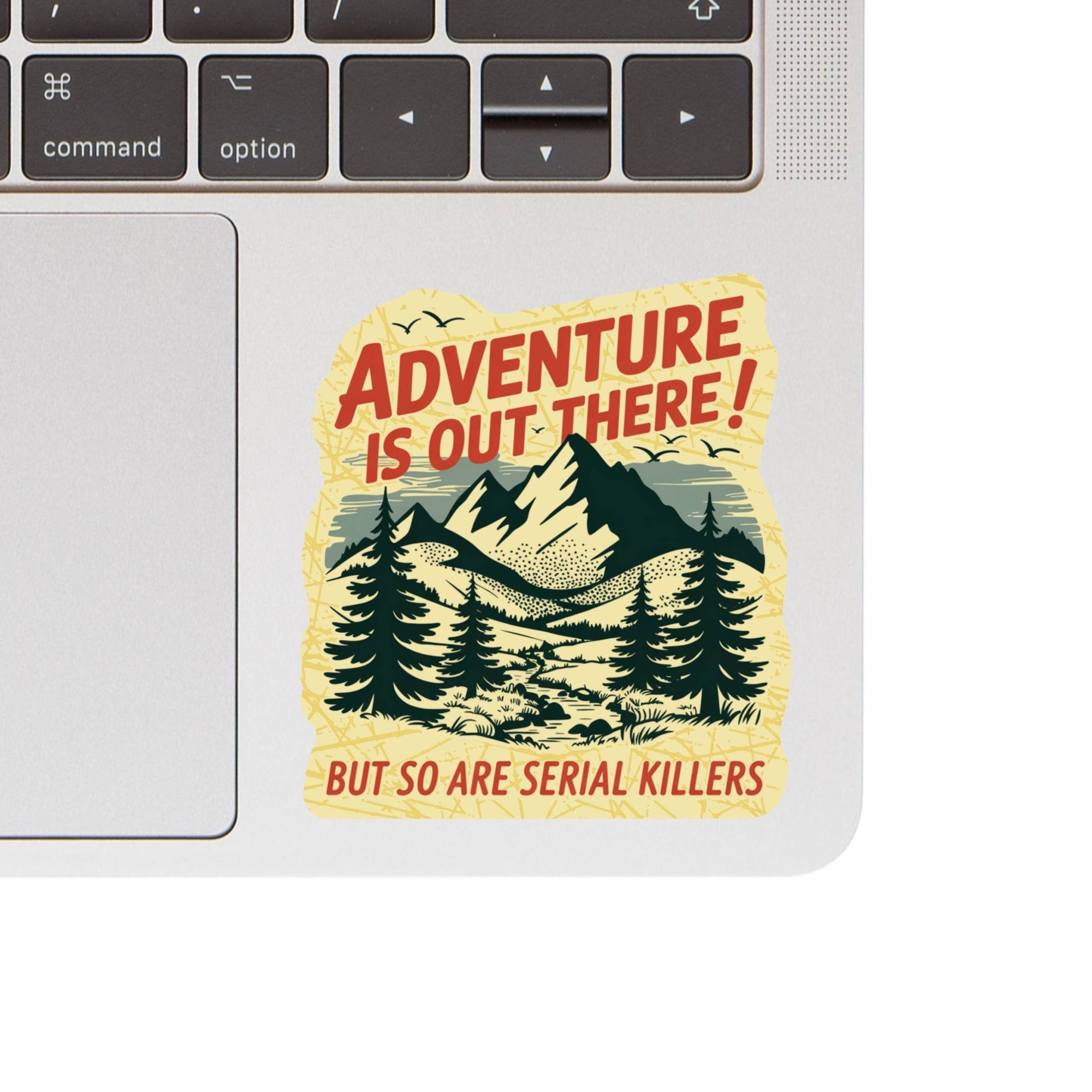 Funny Outdoors Hiking Vinyl Sticker - Box Turtle