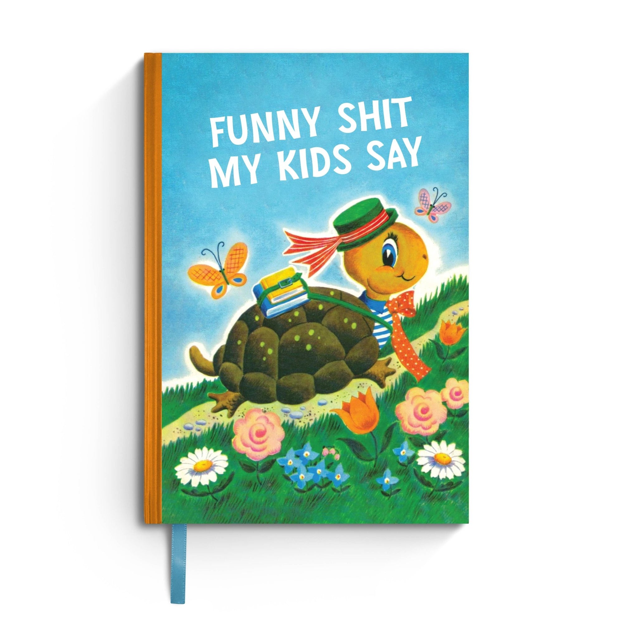 Funny Shit My Kids Say Vintage Notebook - Box Turtle