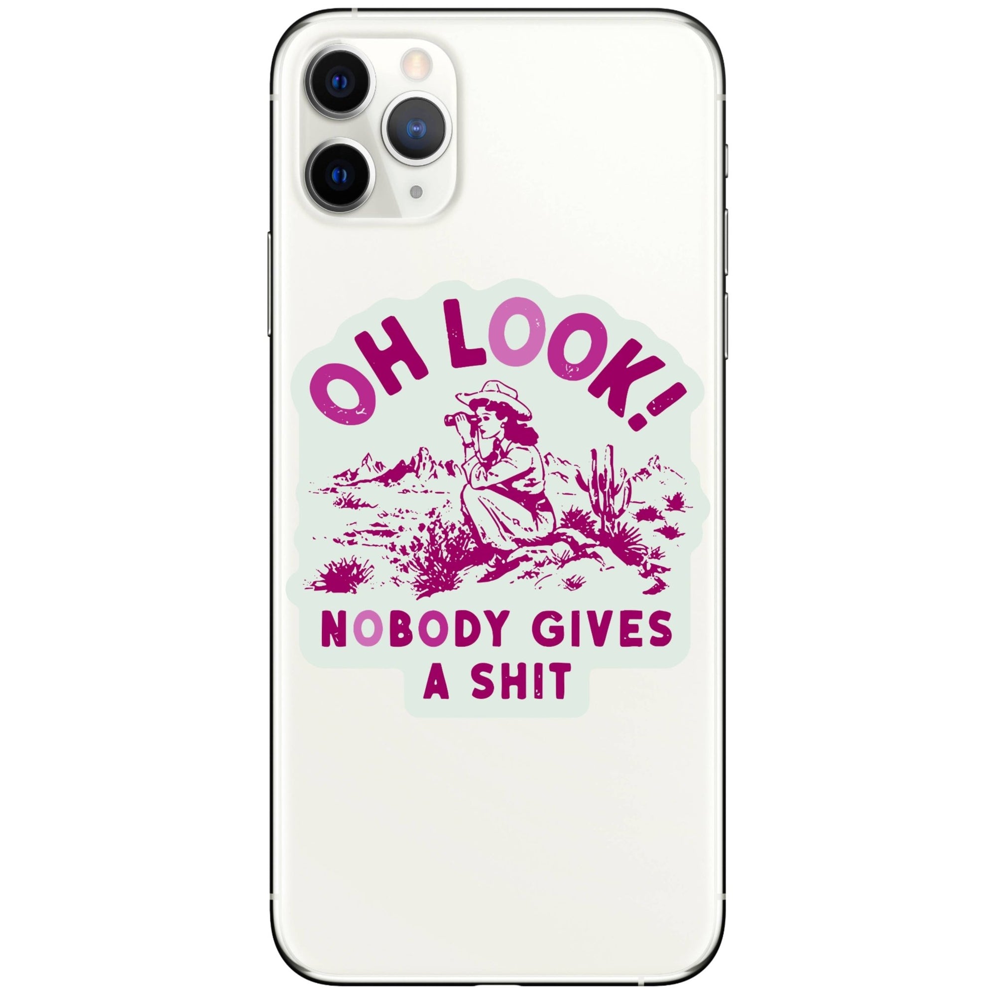 Funny Swear Cowgirl Nature Shit Vinyl Sticker - Box Turtle