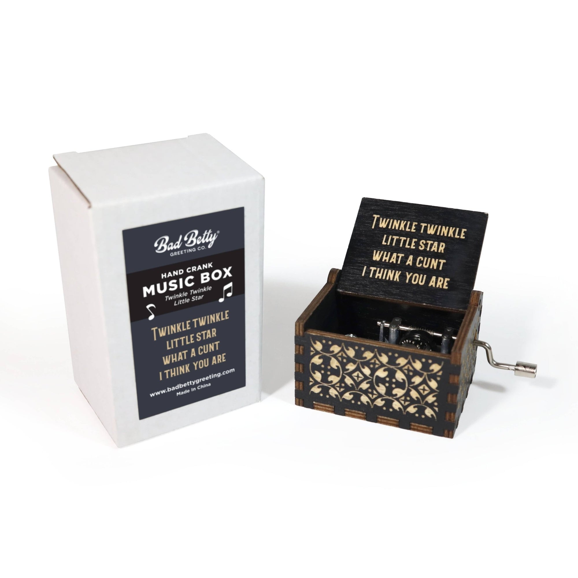 Funny Twinkle Twinkle Hand - Crank Music Box - Box Turtle