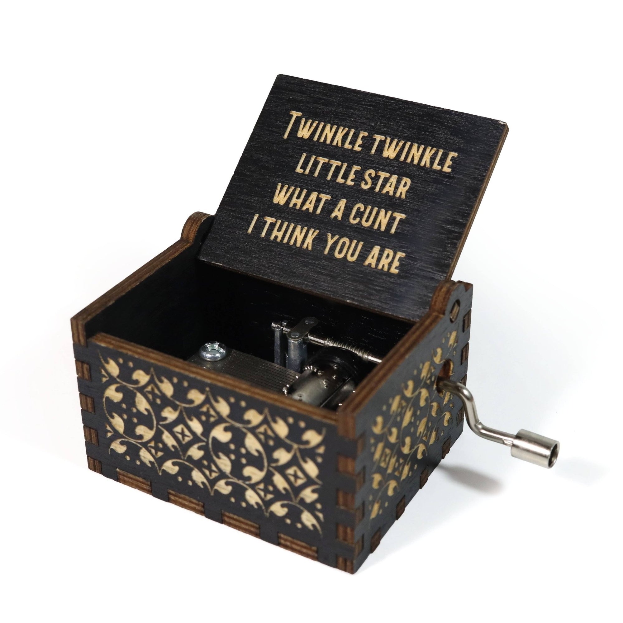 Funny Twinkle Twinkle Hand - Crank Music Box - Box Turtle