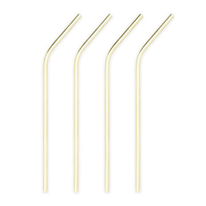 Gold Cocktail Straws (Set of 4)