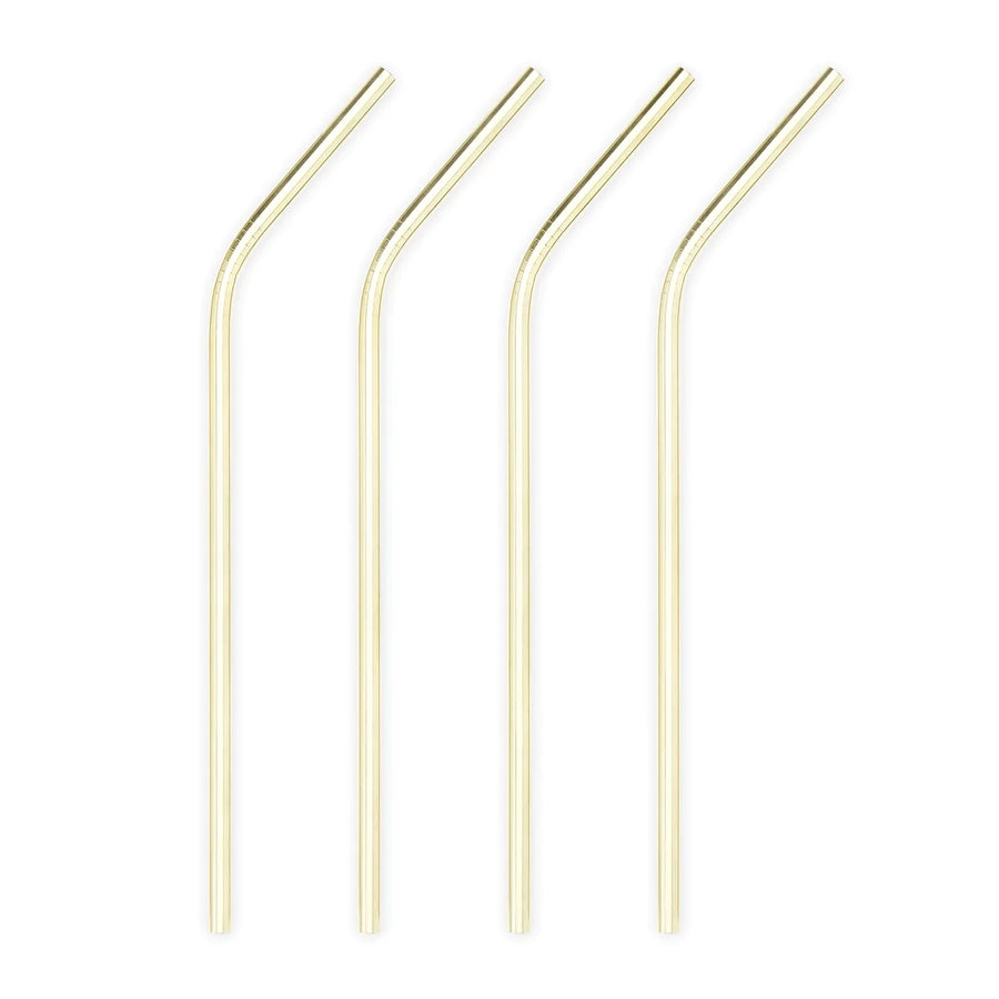 Gold Cocktail Straws (Set of 4)
