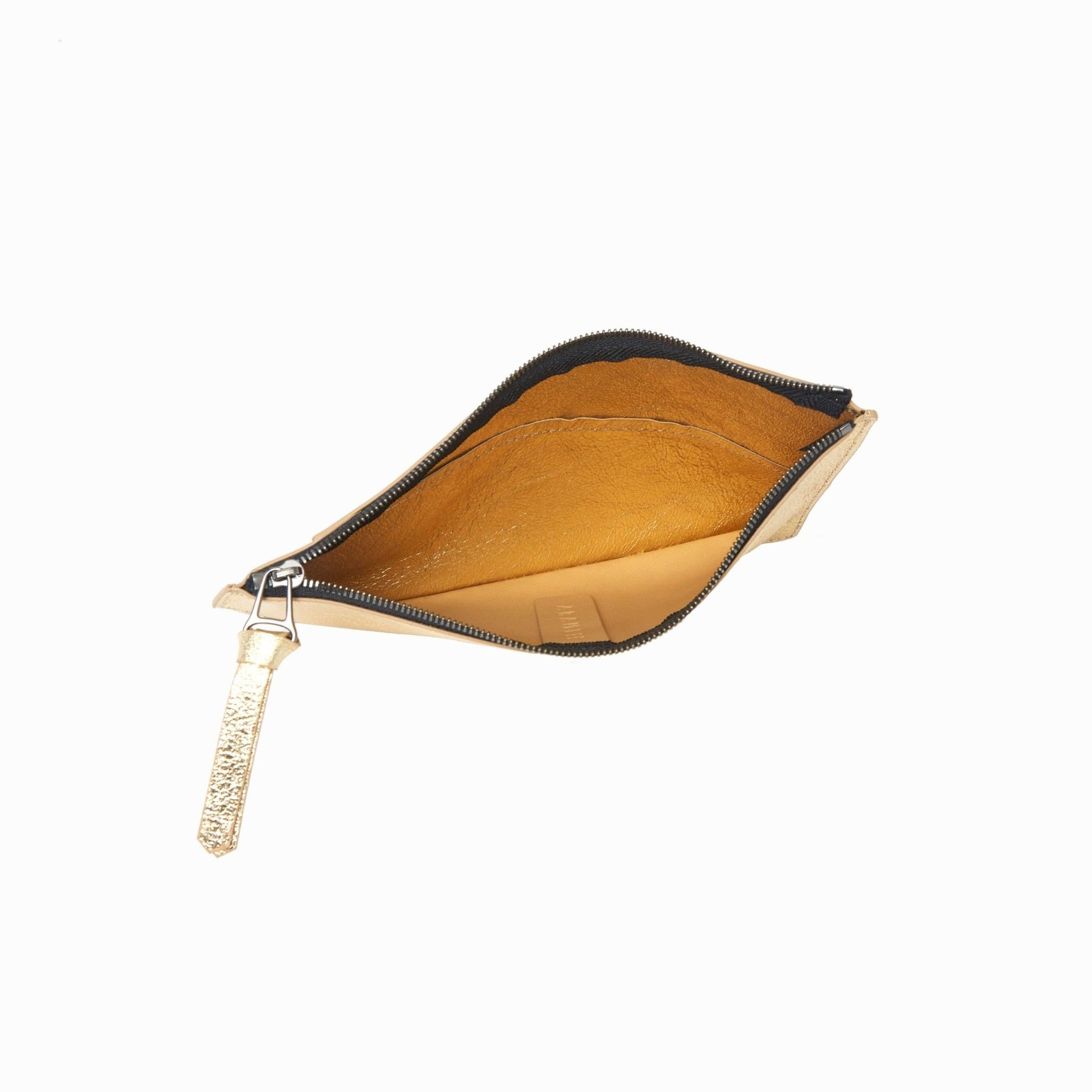 Geometric Pouch - Beige + Gold - Box Turtle