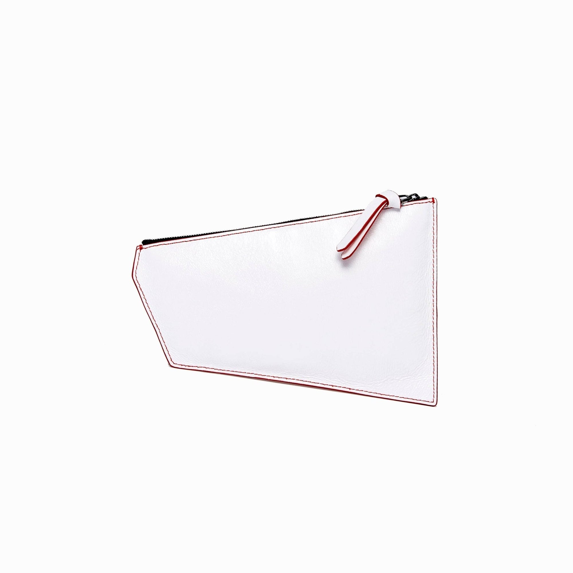 Geometric Pouch - Red + White - Box Turtle