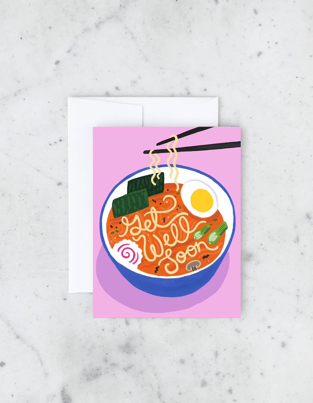 Get Well Soon Ramen Card - Box Turtle