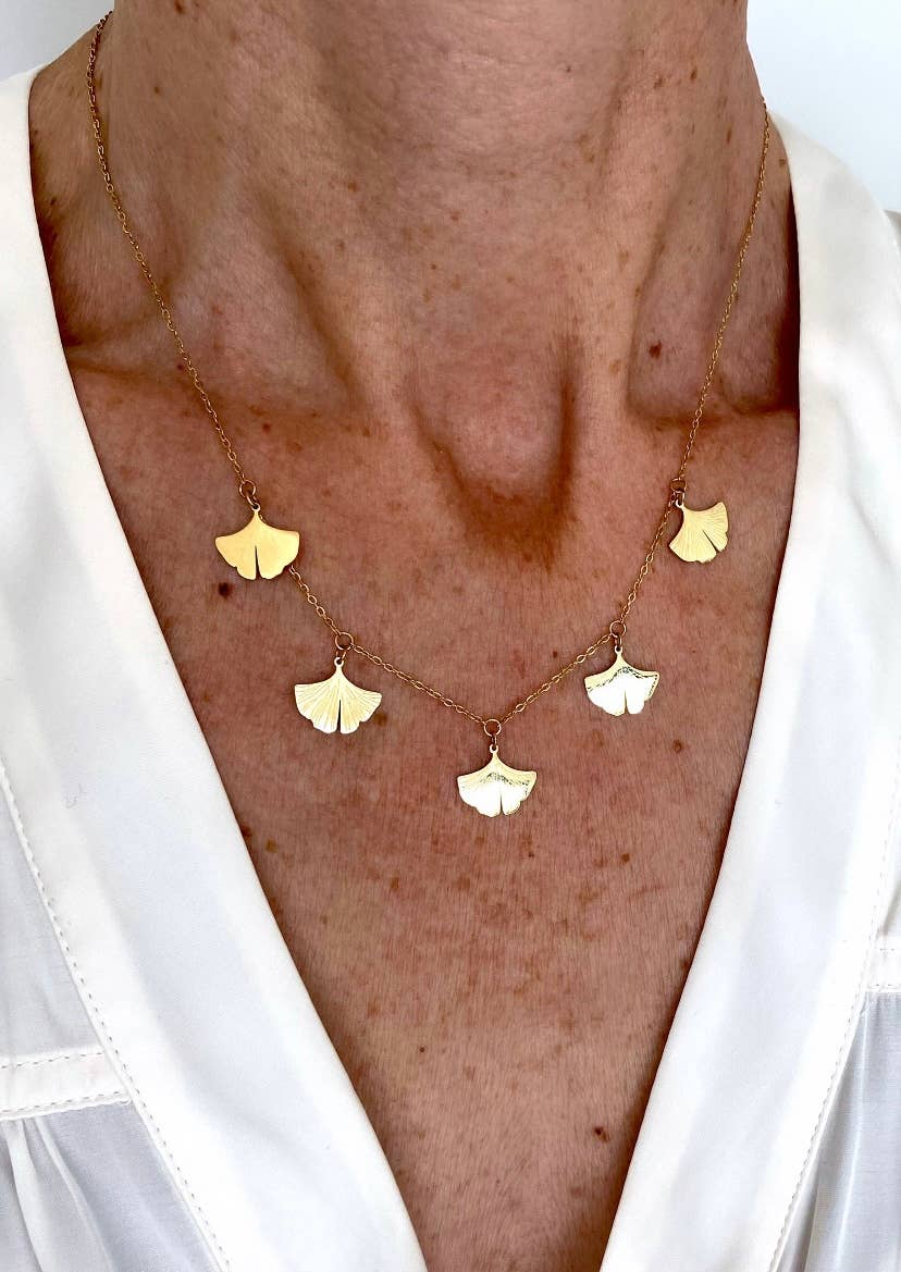 Gingko Necklace - Box Turtle