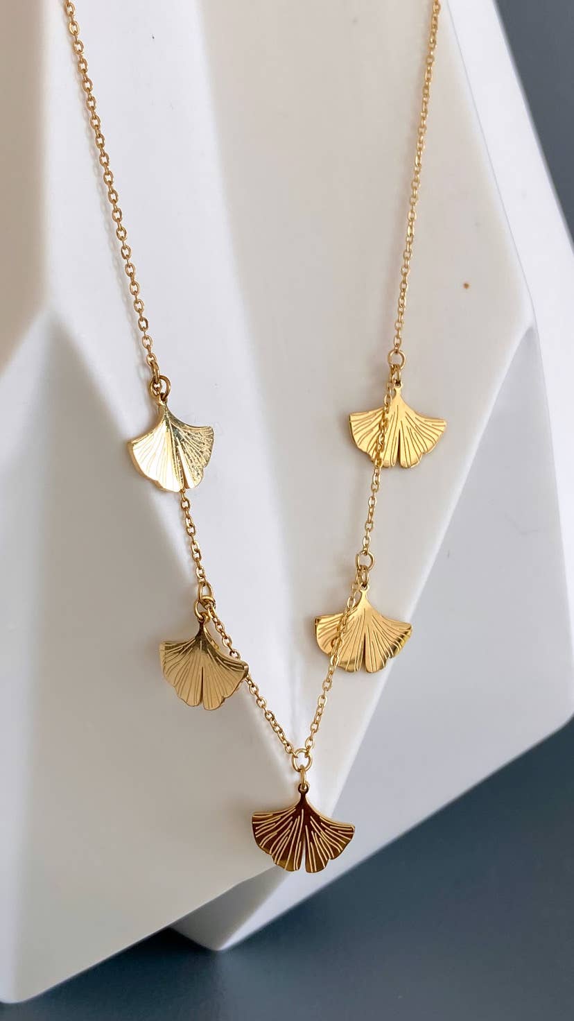Gingko Necklace - Box Turtle