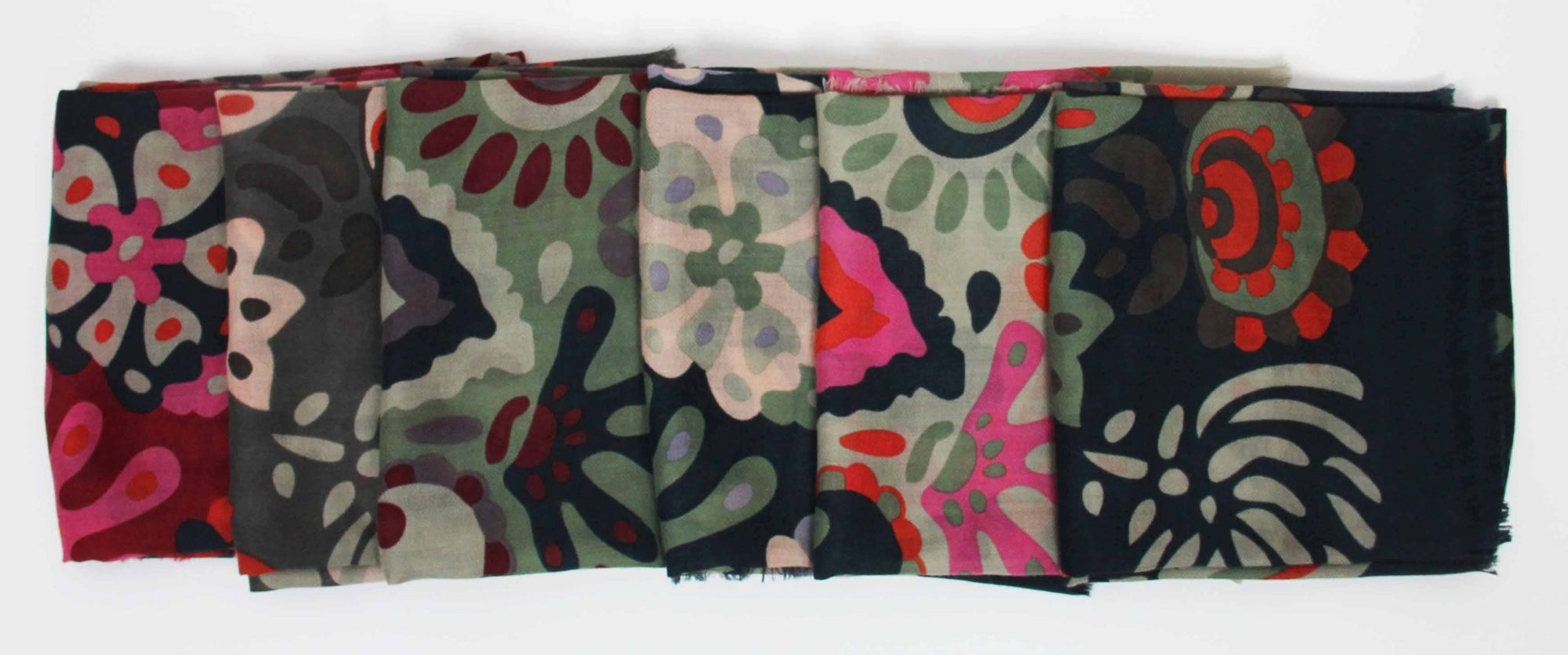 Girandole Red Wool Square Scarf - Box Turtle