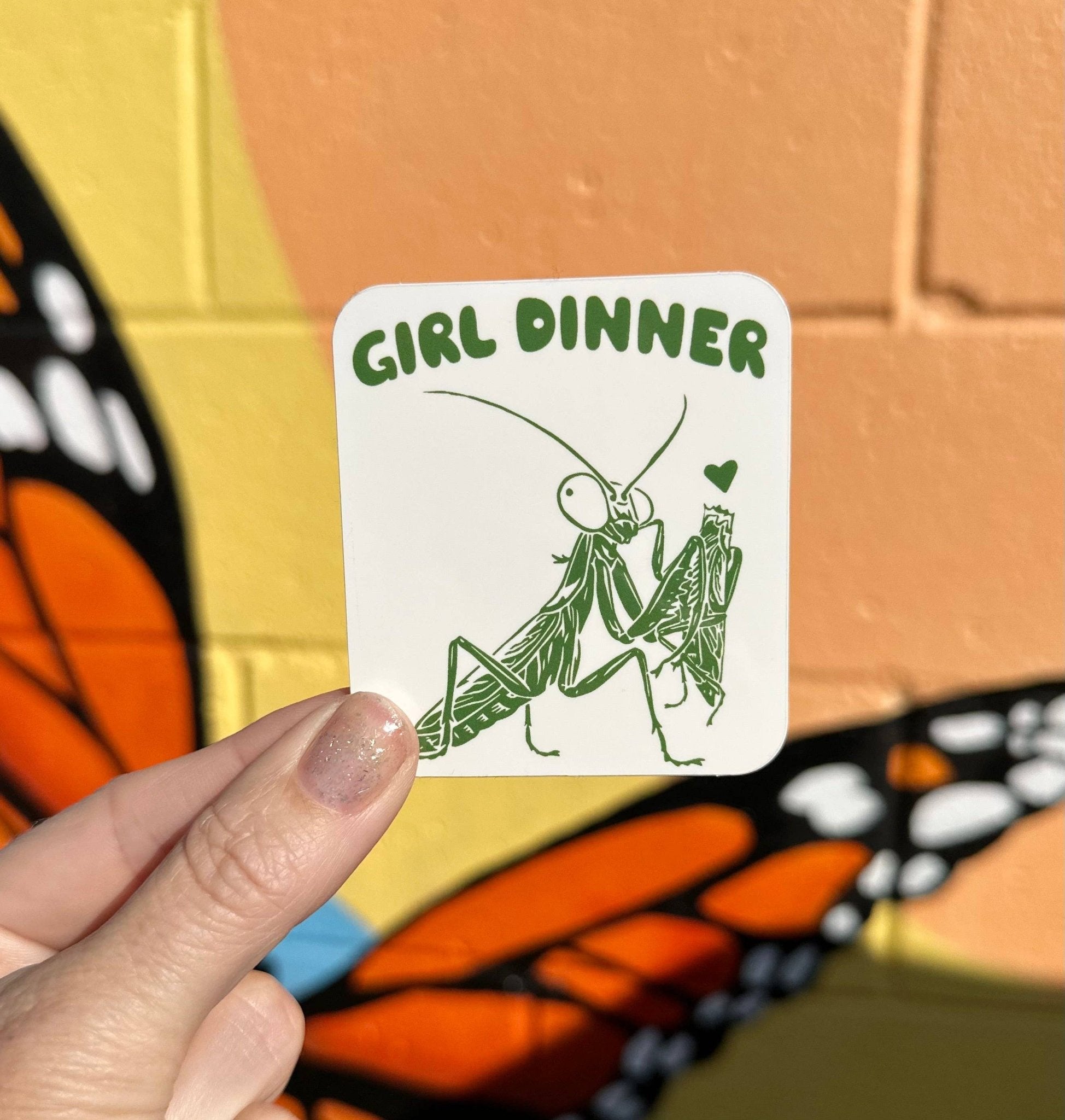 Girl Dinner Sticker - Box Turtle