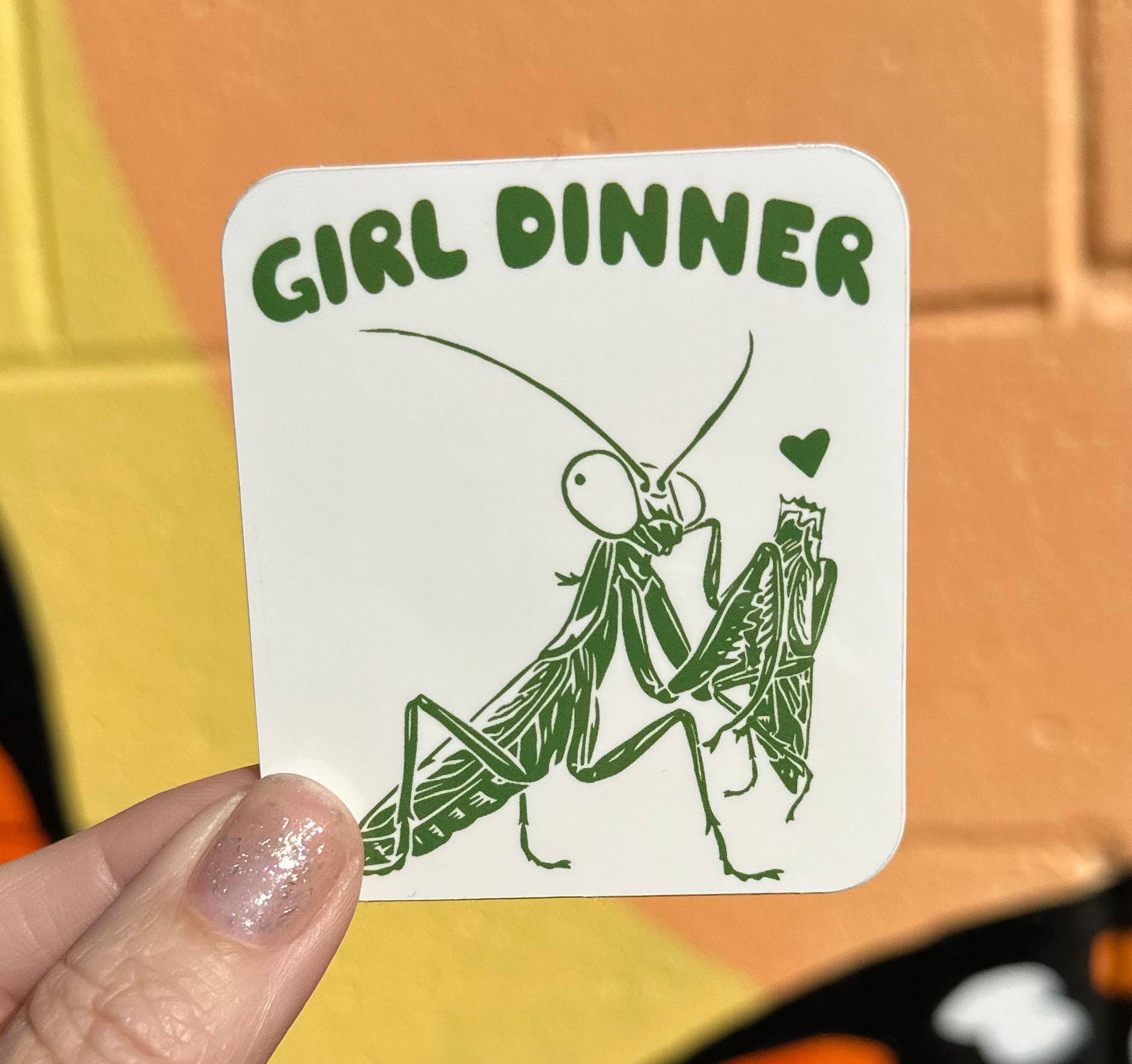 Girl Dinner Sticker - Box Turtle