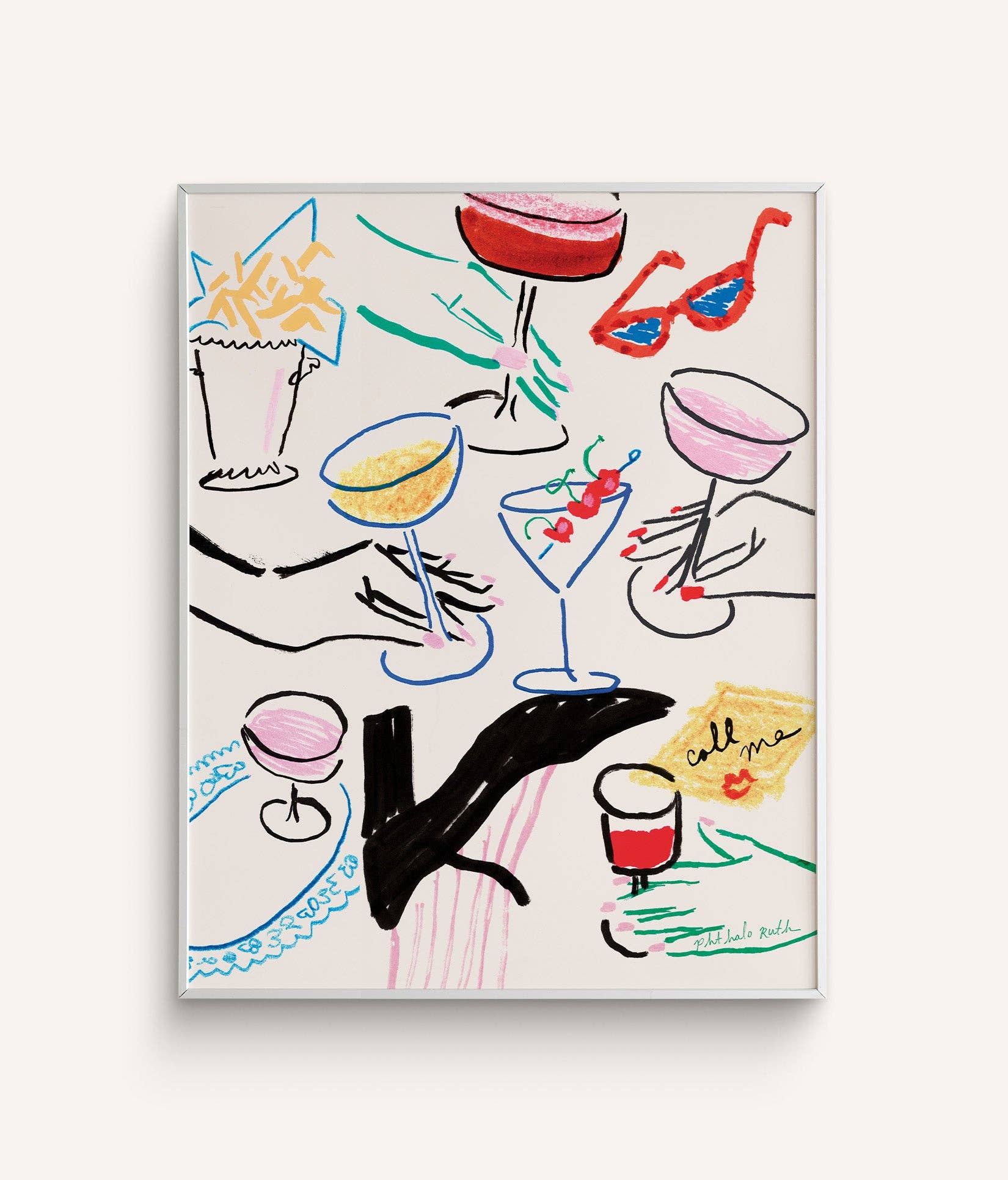 Girls Night Out Art Print - Box Turtle
