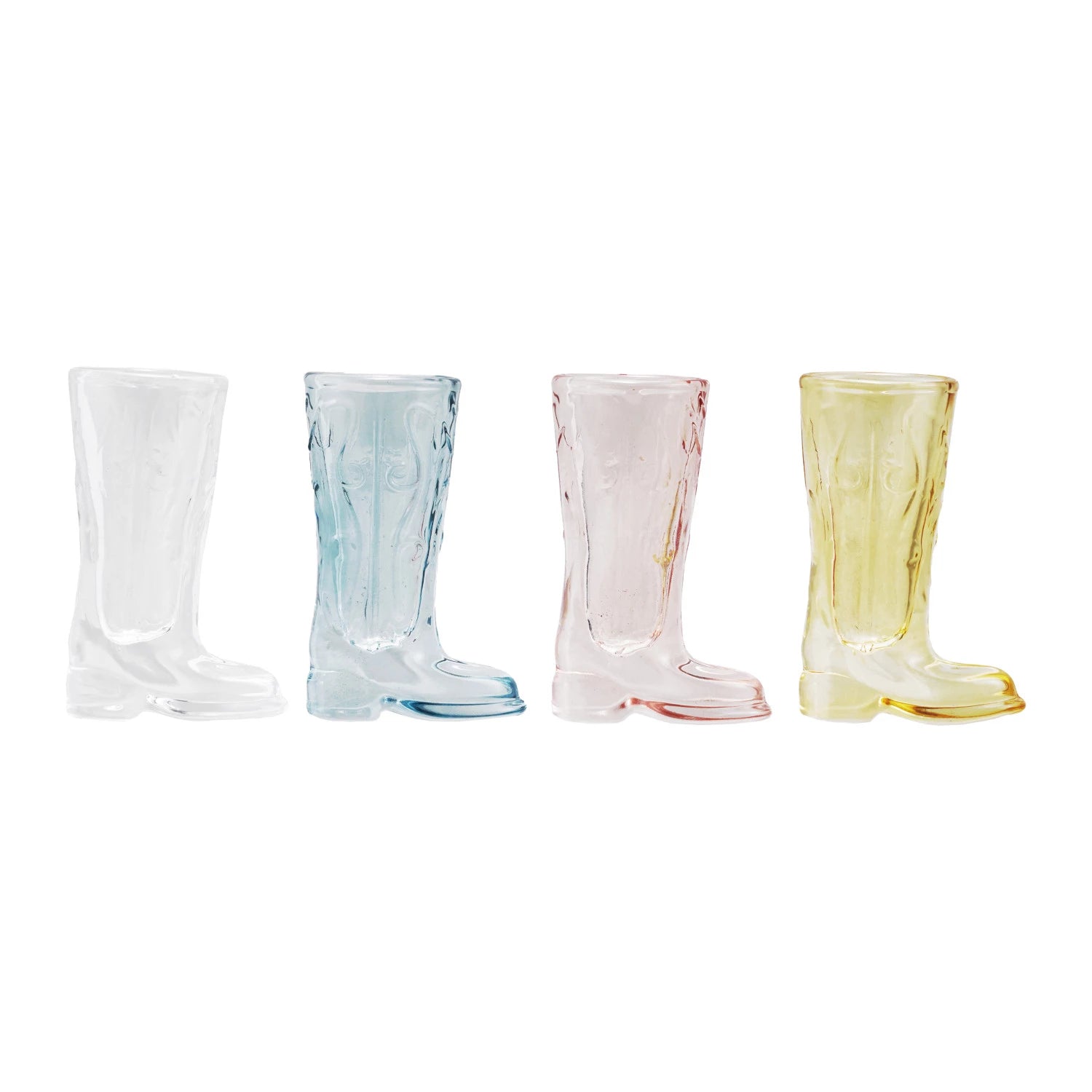 Glass Cowboy Boot Mini Shot Glass - Box Turtle