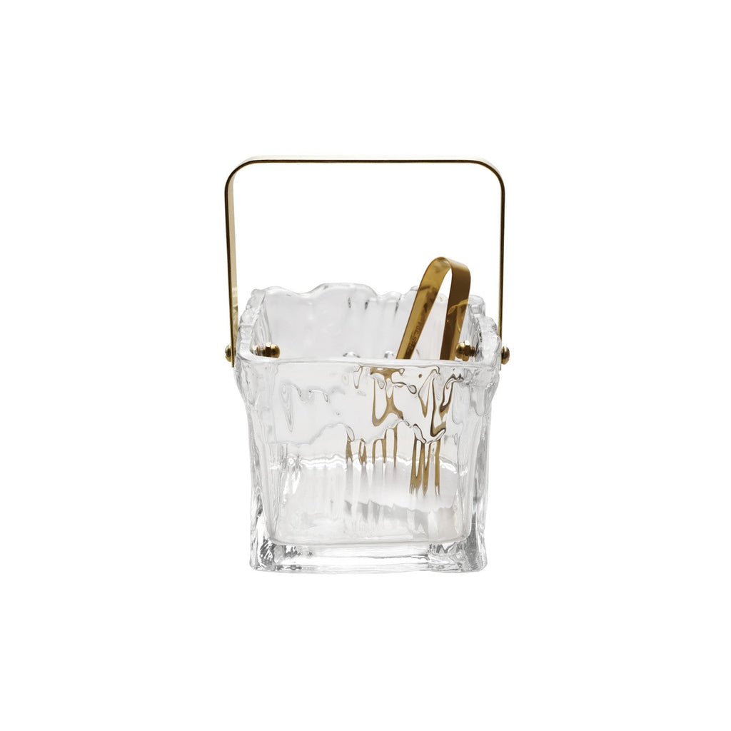 Box Turtle - Glass Ice Bucket with Tongs
