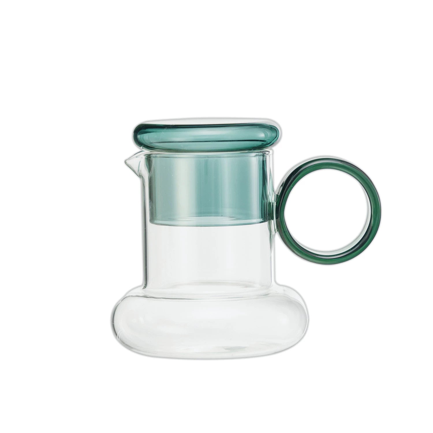 Glass Pitcher with Green Glass - Box Turtle