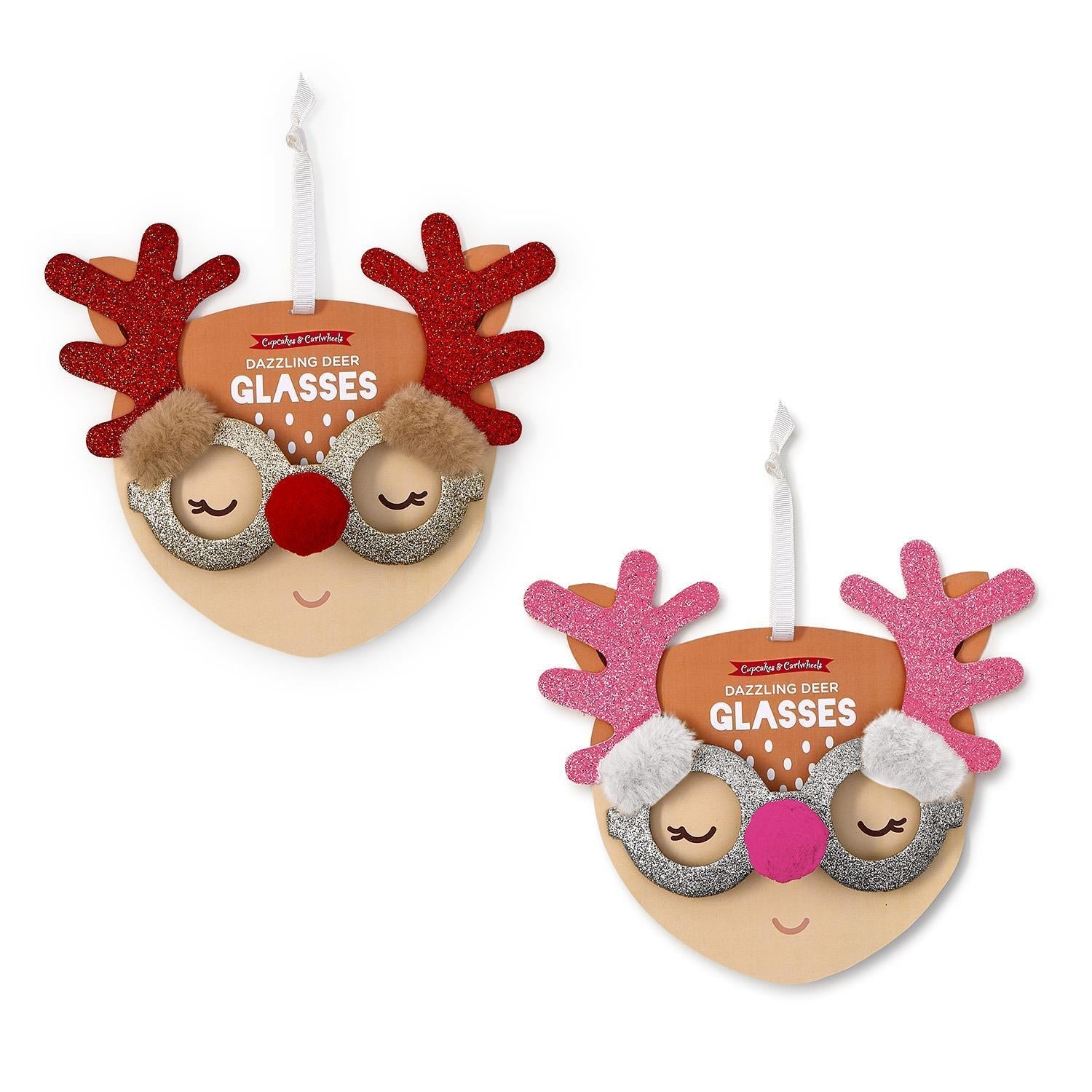 Glitter Antler Glasses - Box Turtle