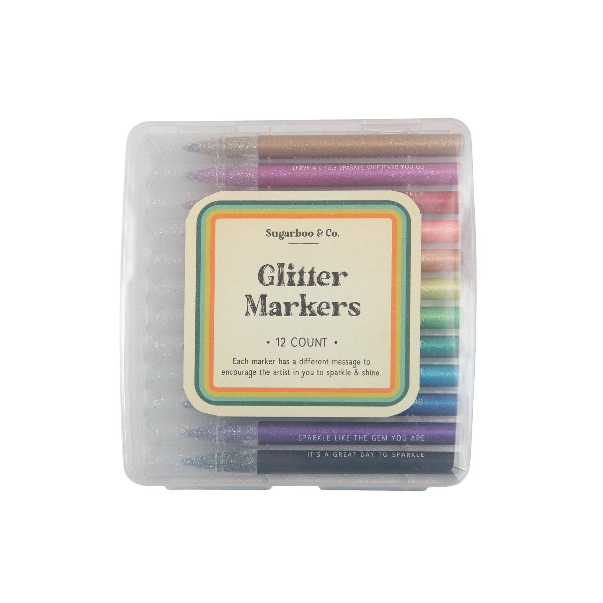 Glitter Markers - Box Turtle