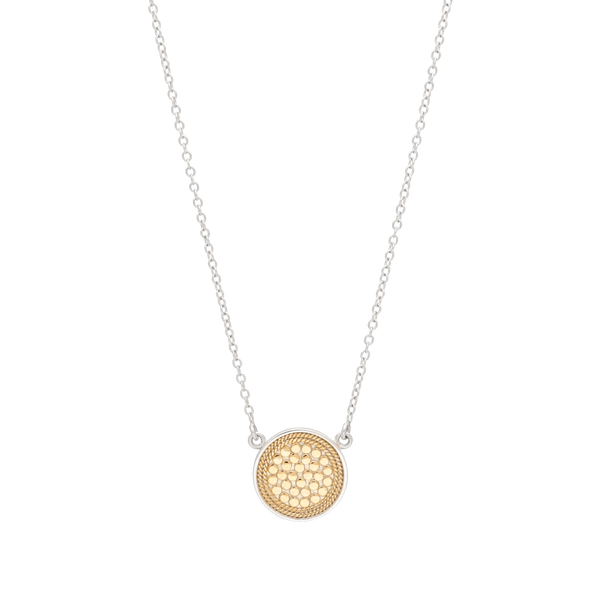 Gold Classic Disc Necklace - Box Turtle