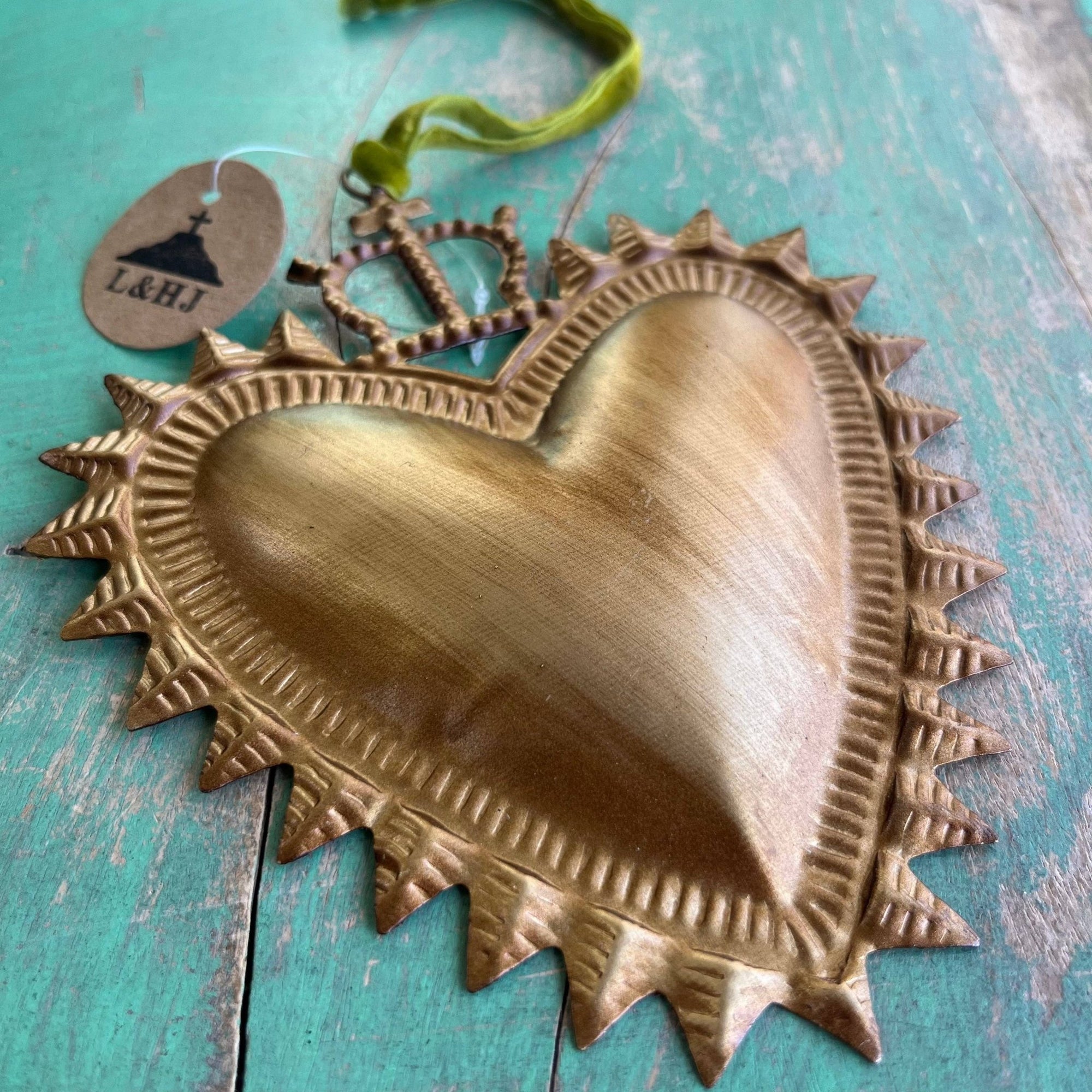 Gold Crowned Sacred Heart - Box Turtle