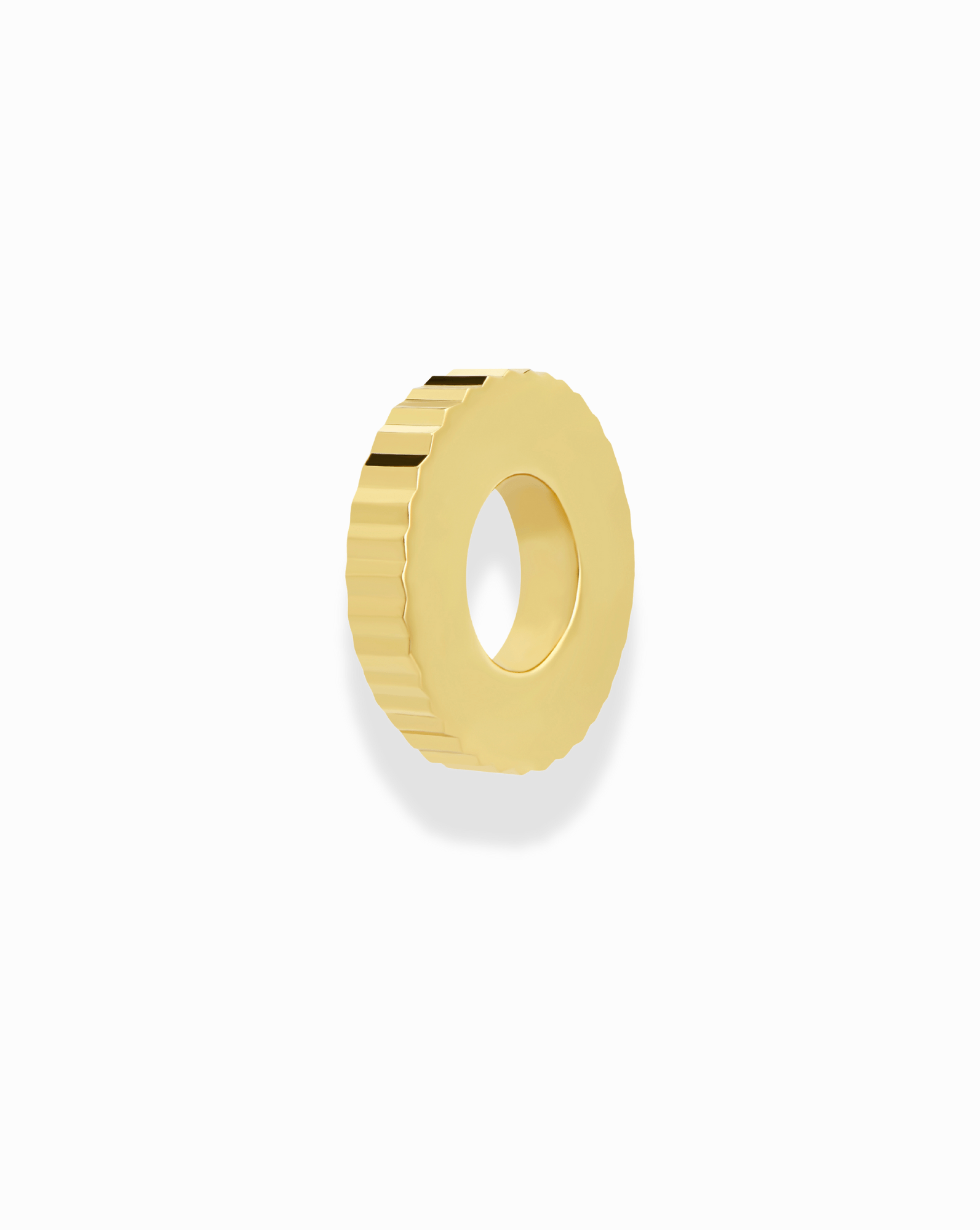 Gold Desi Fluted Charm Spacer - Box Turtle