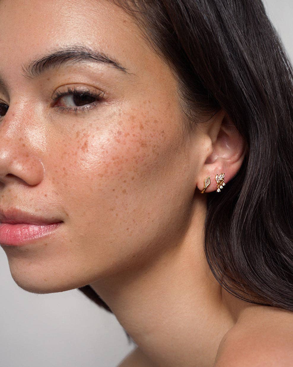 Gold Gabby Marquise Dangle Studs - Box Turtle