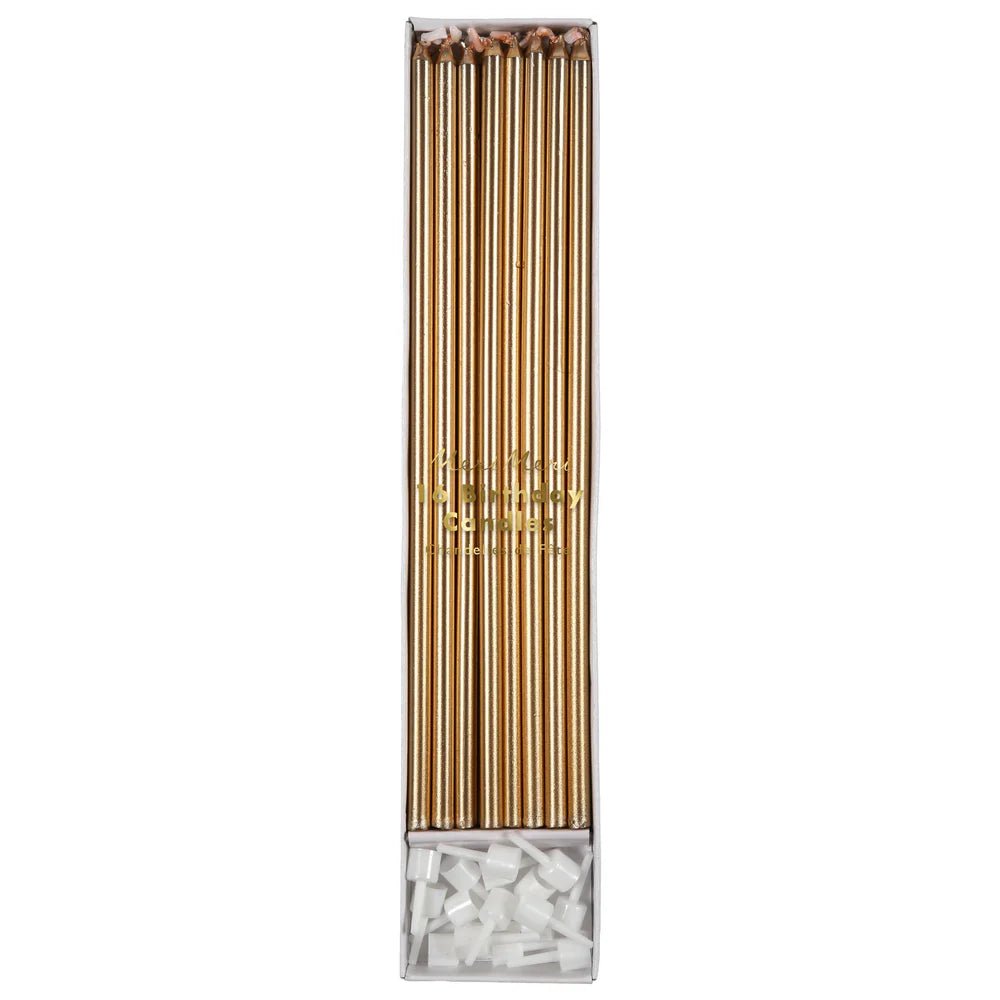Gold Long Candles - Box Turtle
