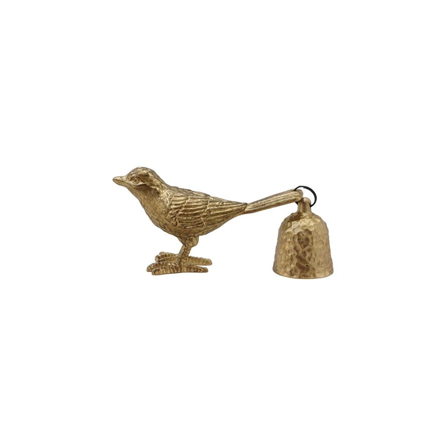 Gold Pewter Bird Candle Snuffer - Box Turtle