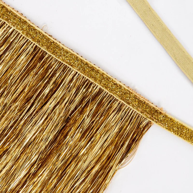 Gold Tinsel Fringe Garland - Box Turtle