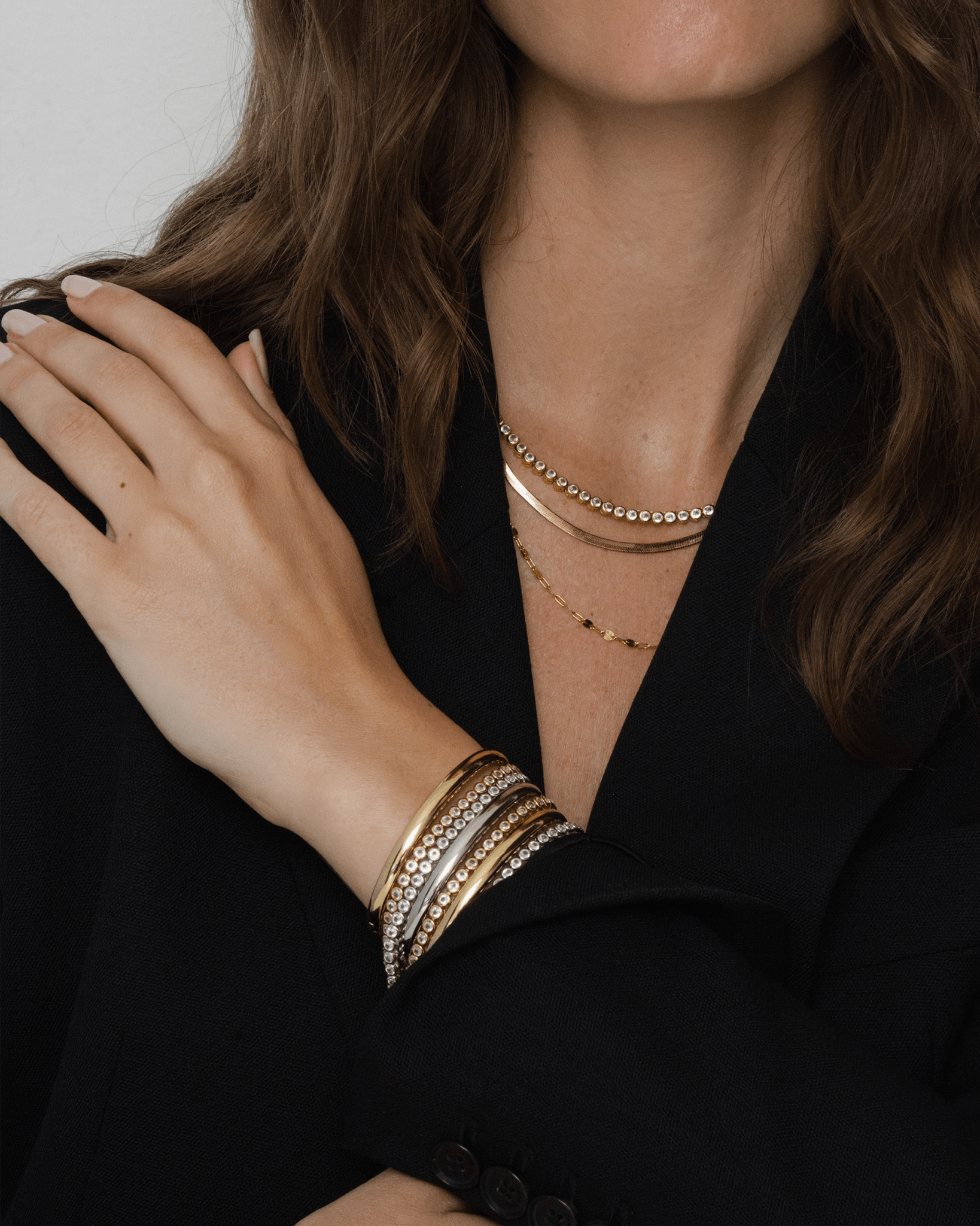 Gold Winnie Sparkle Chain Necklace - Box Turtle