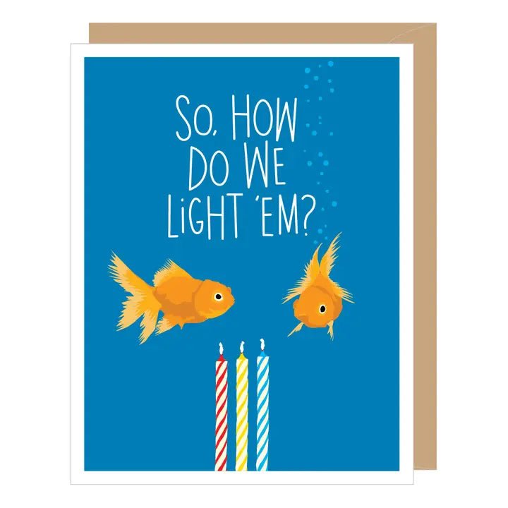 Goldfish Birthday Card - Box Turtle